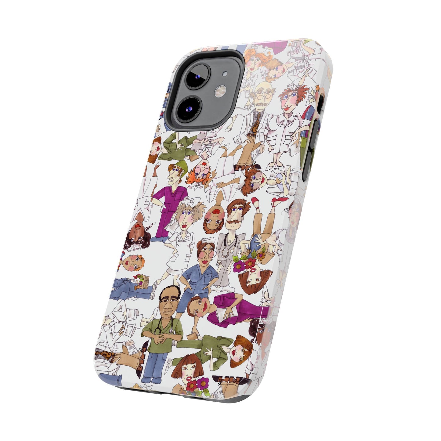 Diverse Nurse White Phone Case