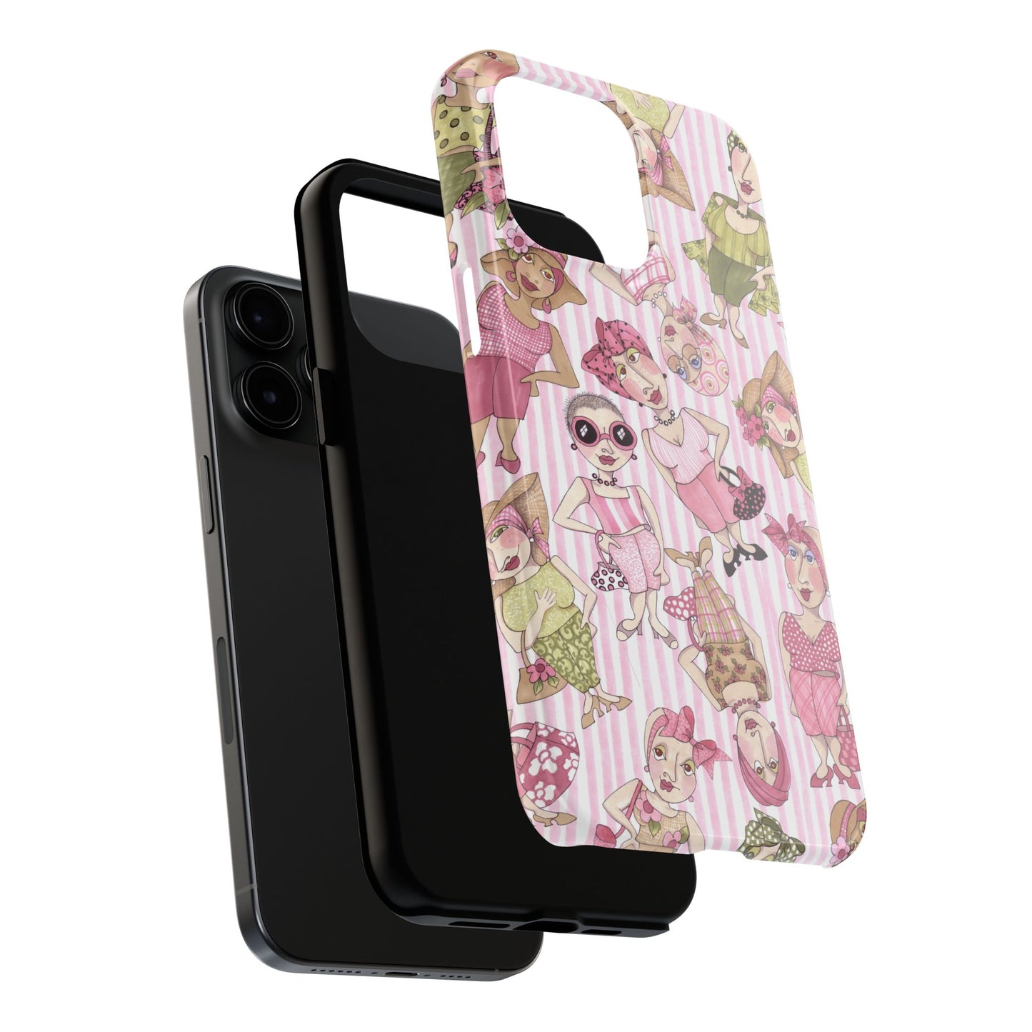 Tossed Ladies Pink Phone Case