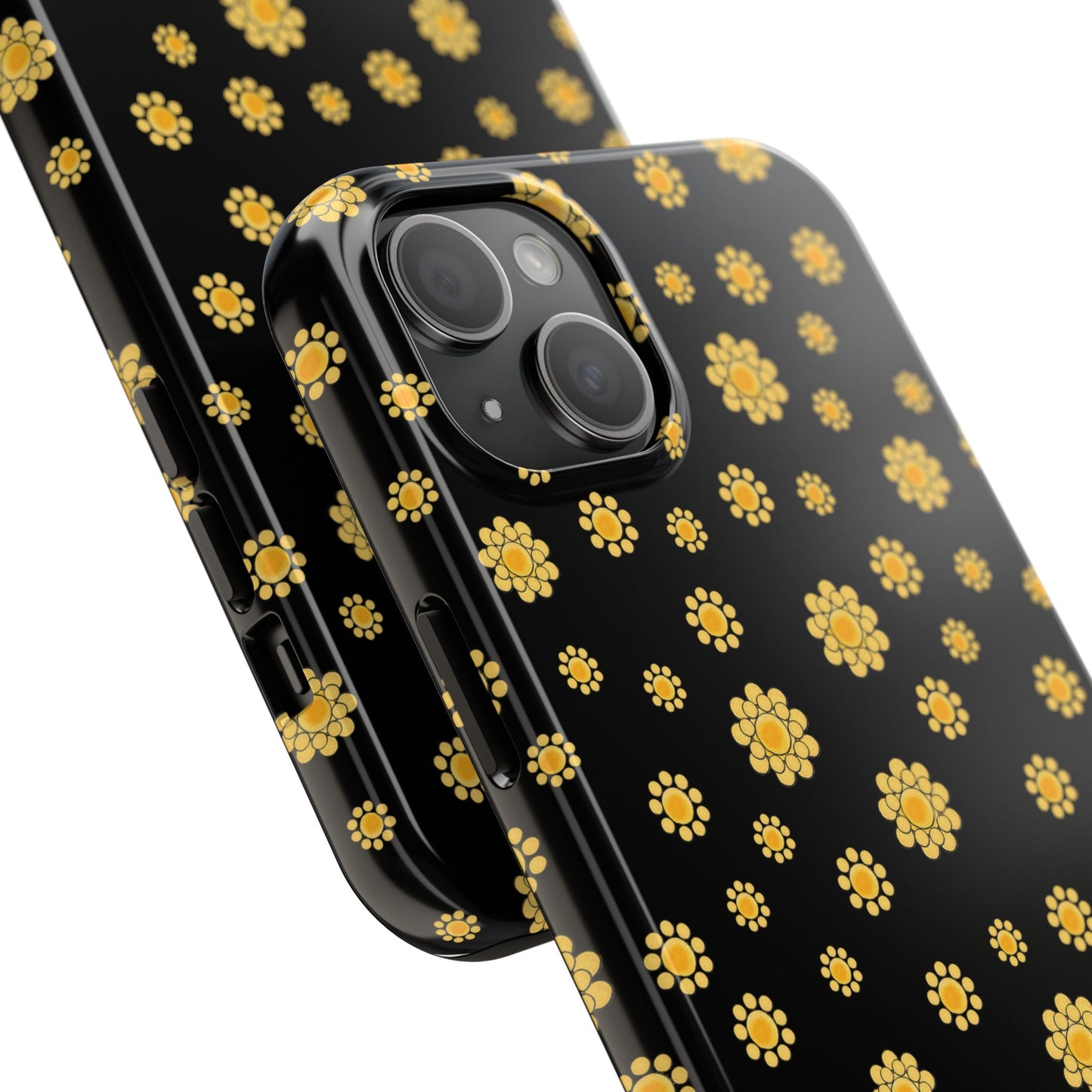 Bandana Dots Black / Yellow Phone Case