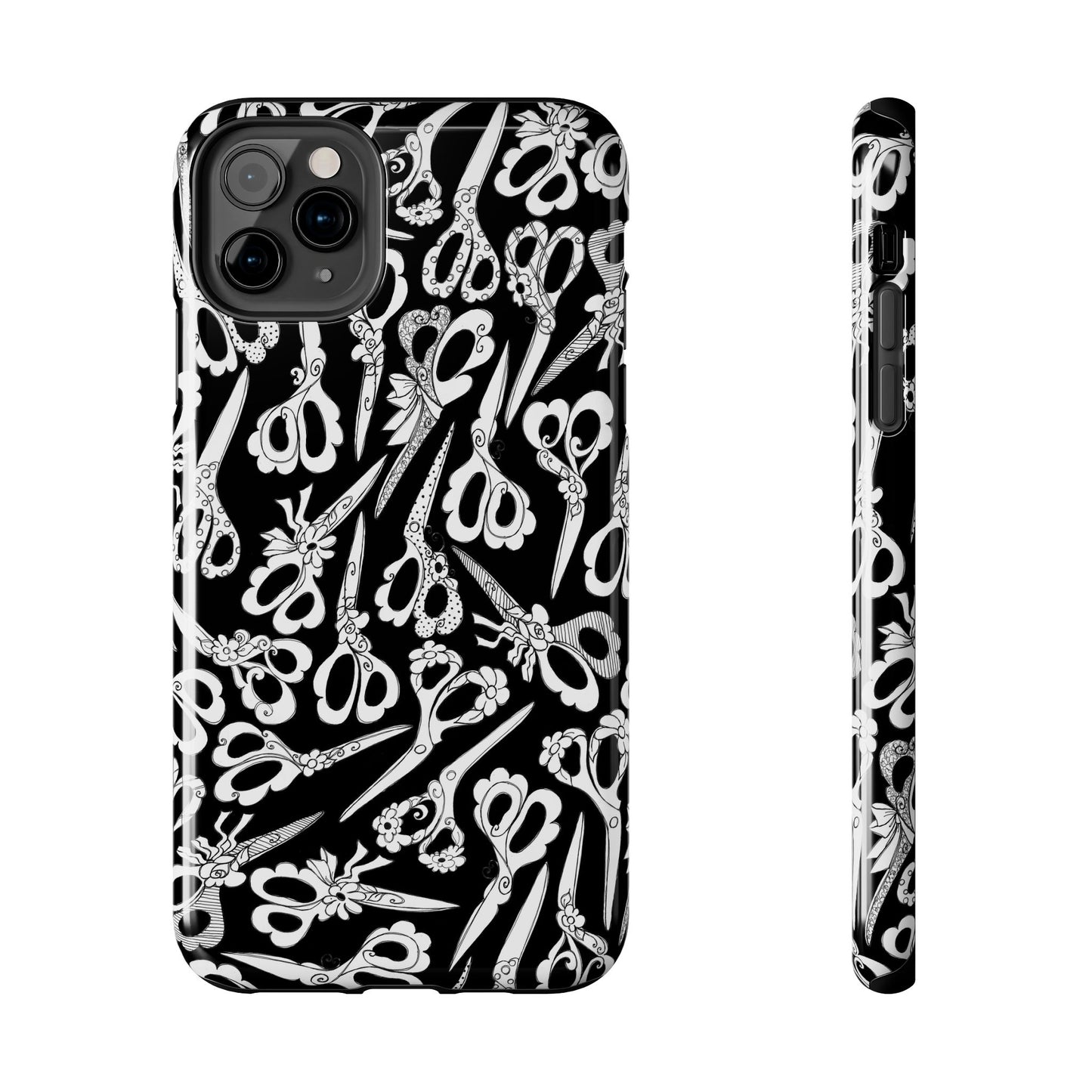 Scissor Blizzard Black Phone Case