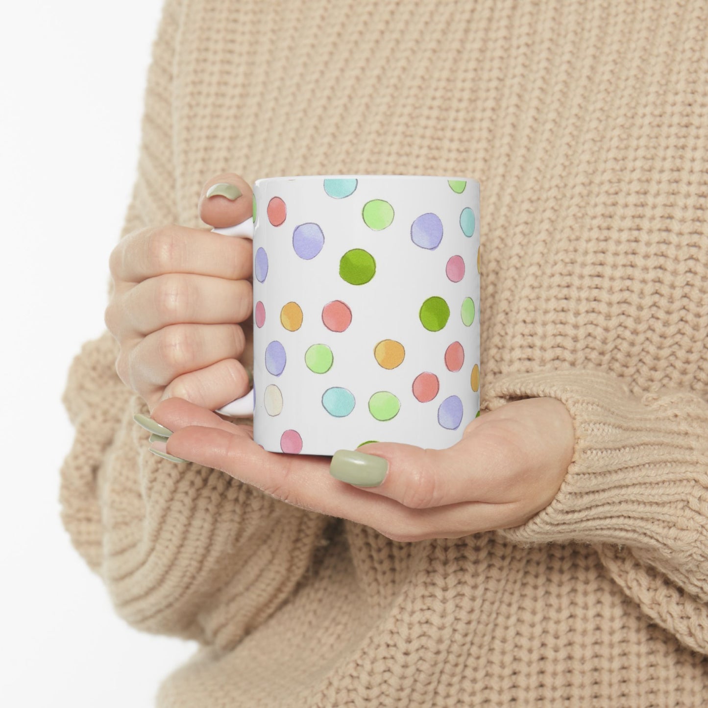 Happy Dots White Cup