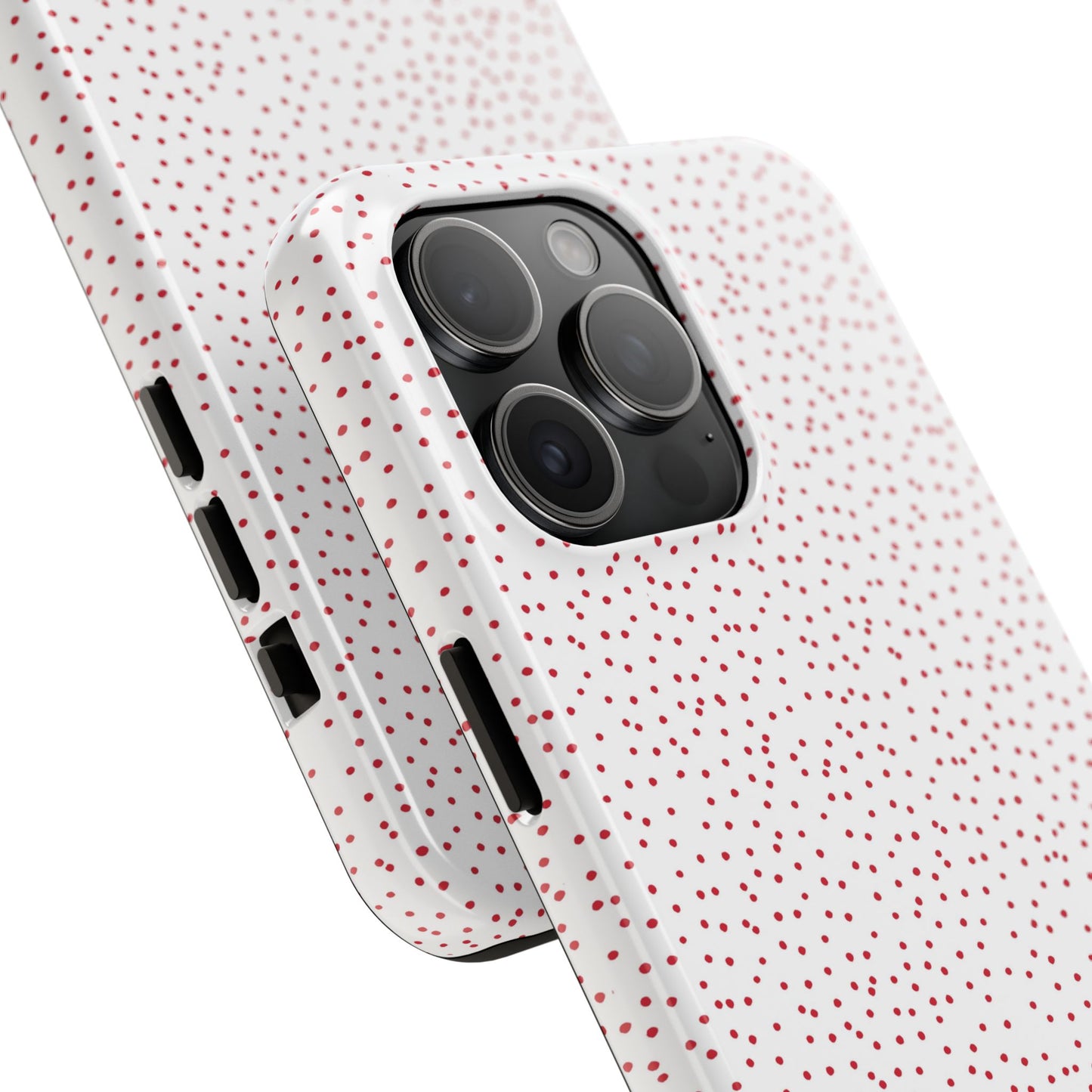 Dinky Dots White / Red Phone Case