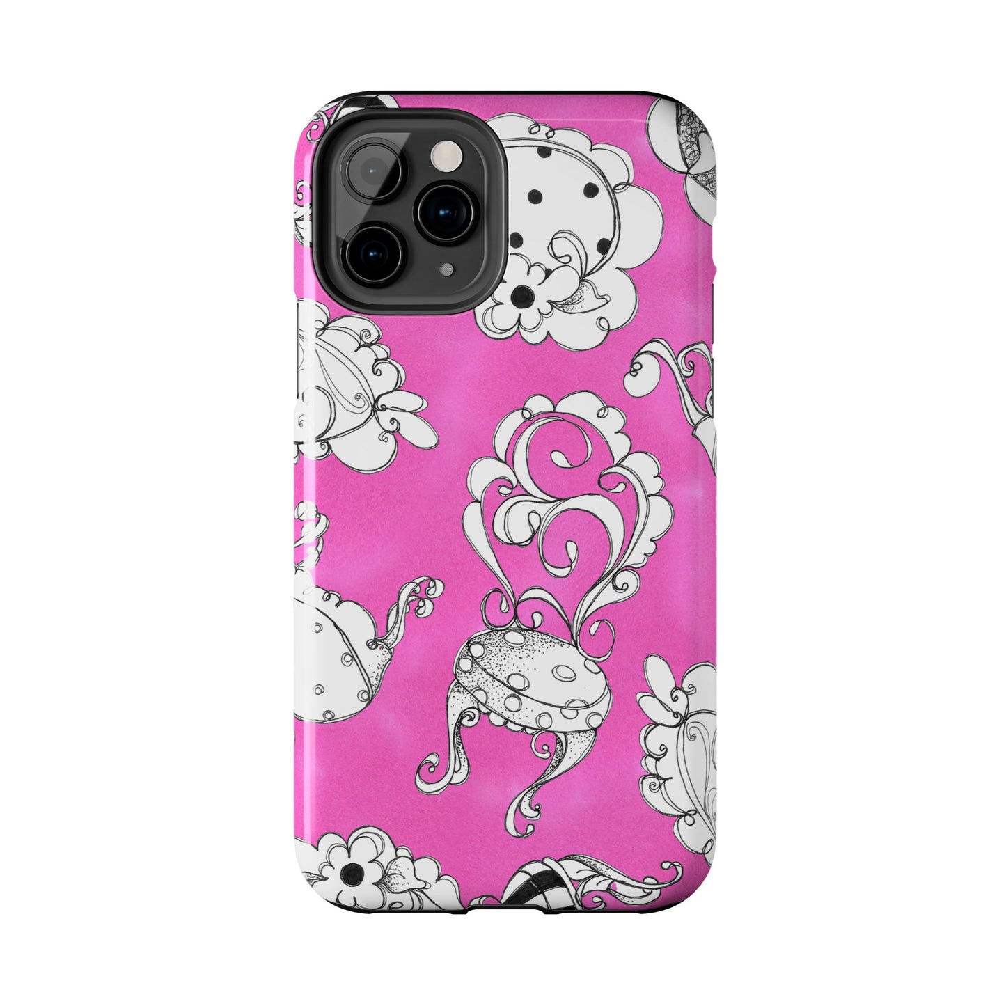 Bistro Chairs Pink Phone Case