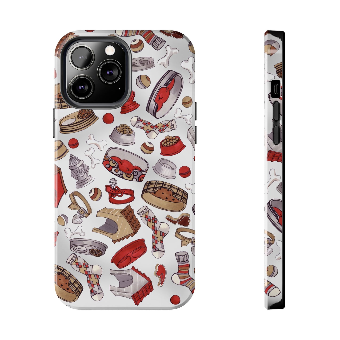 Doggie Stuff Gray Phone Case