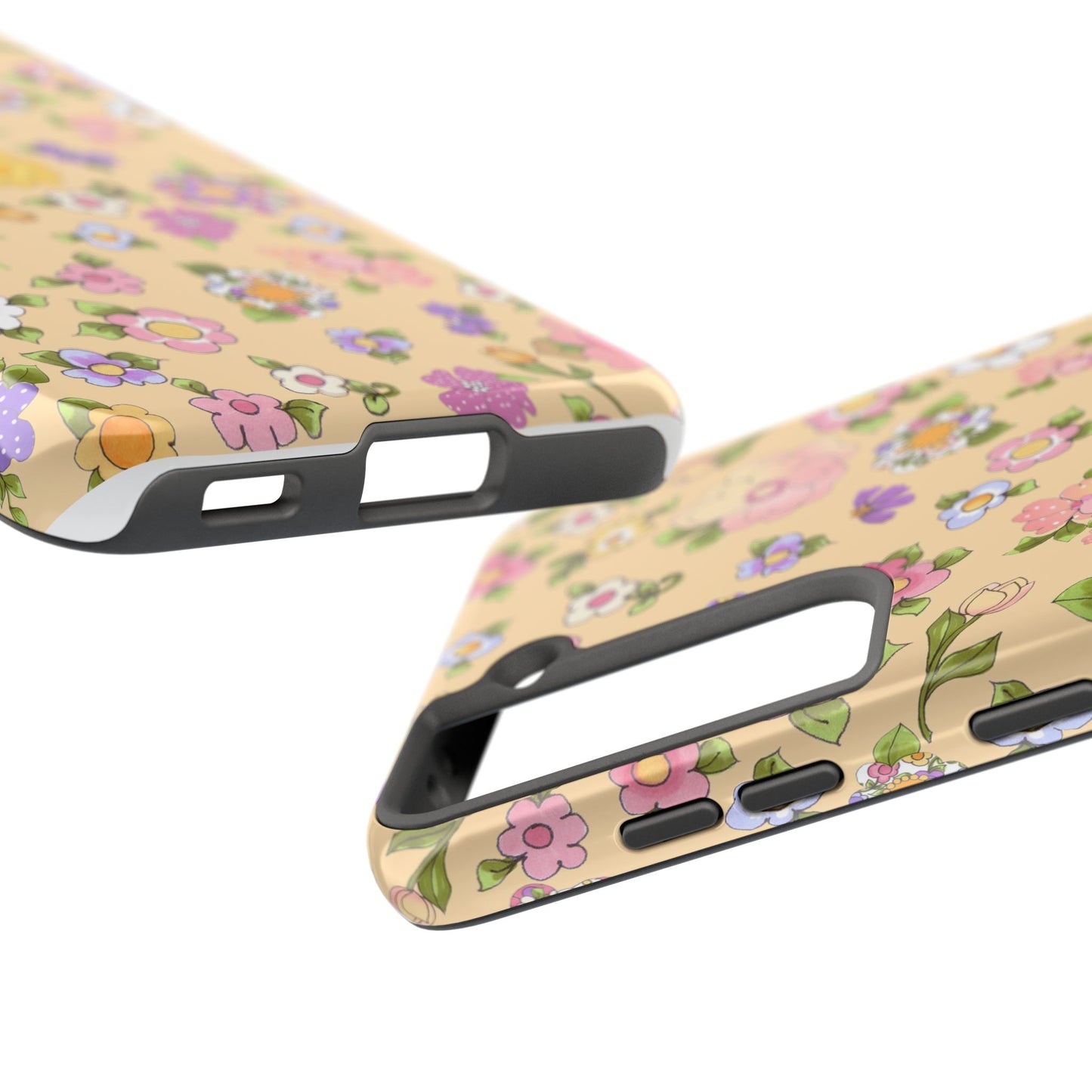 Flowery Yellow Phone Case