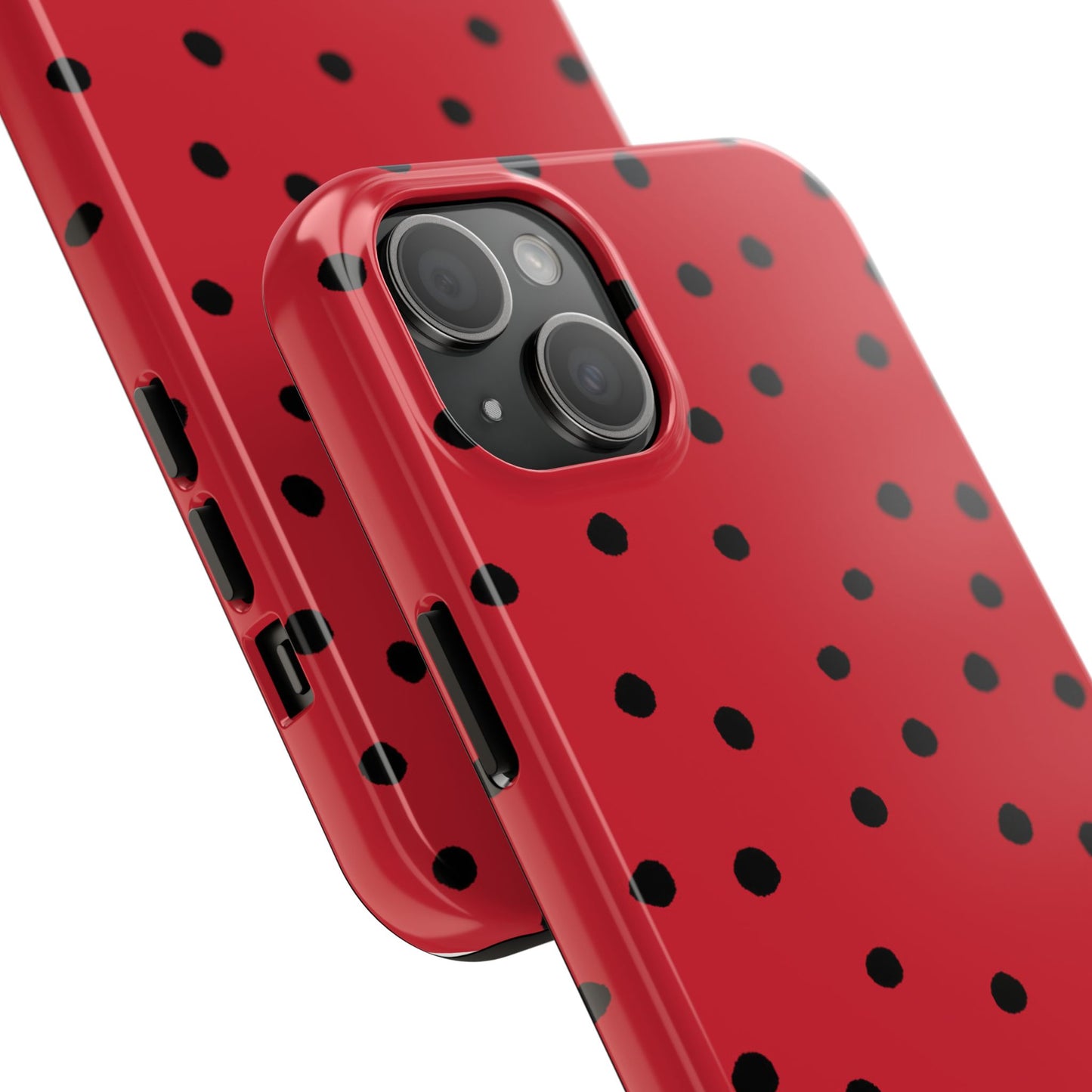 Dinky Dots Red / Black Phone Case