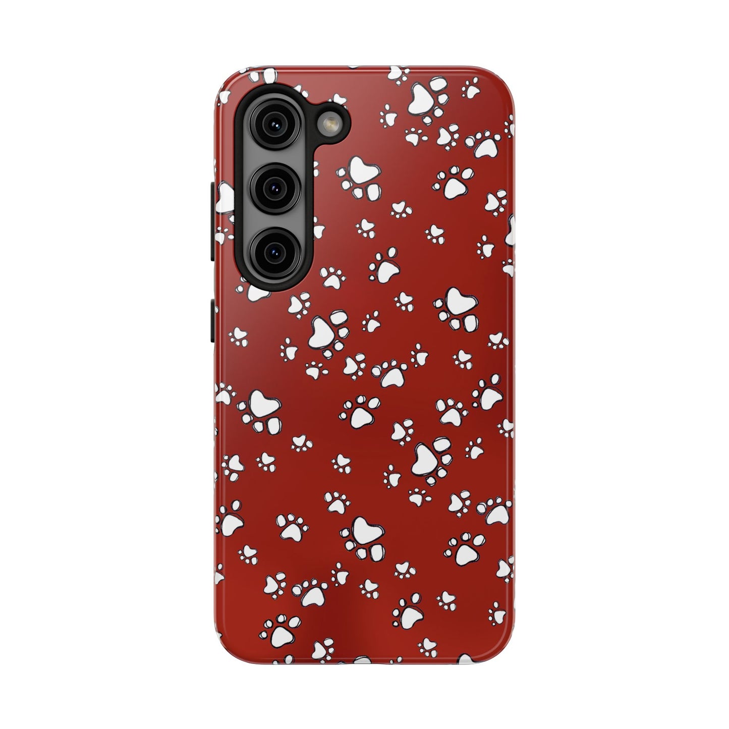 Paw Flakes Red Phone Case