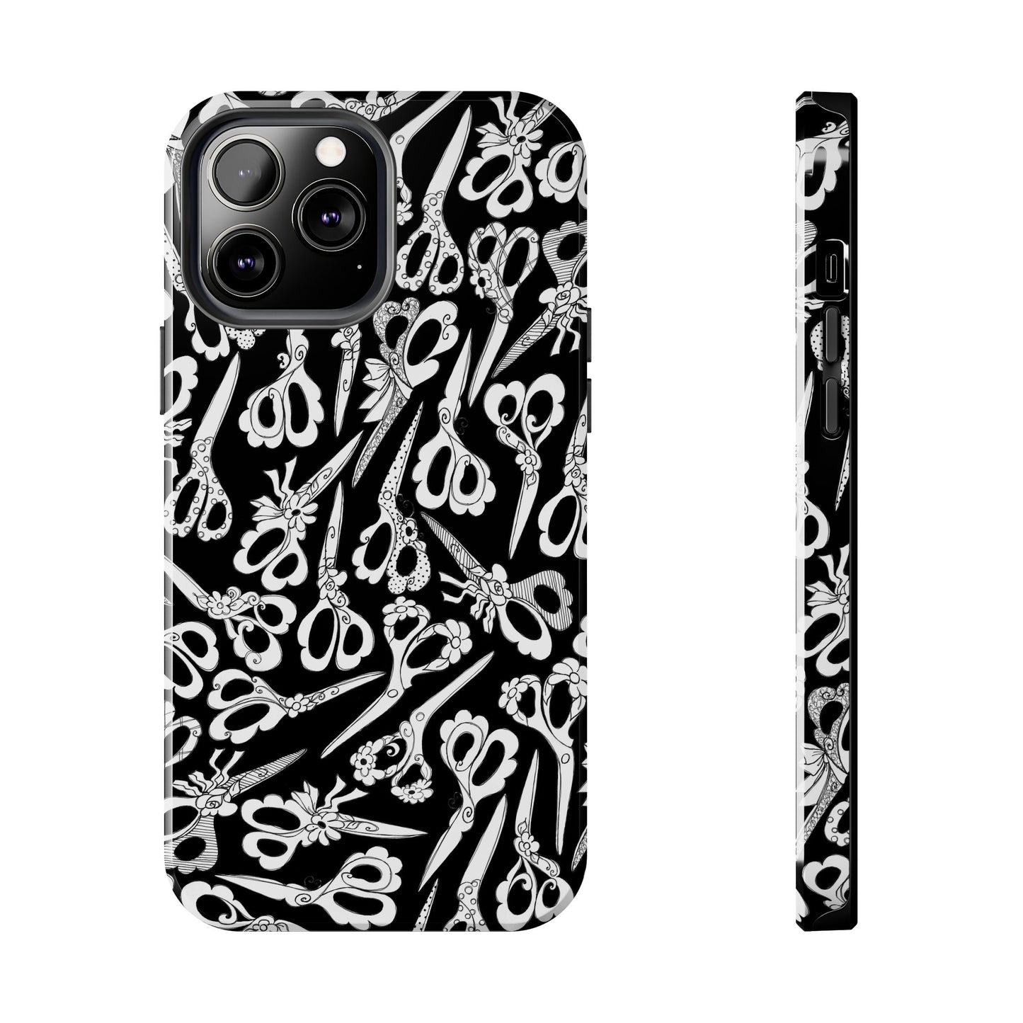 Scissor Blizzard Black Phone Case