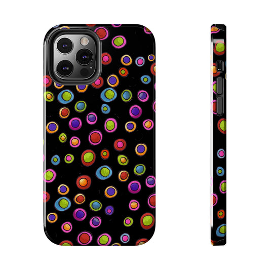 Dopey Dots Black Phone Case