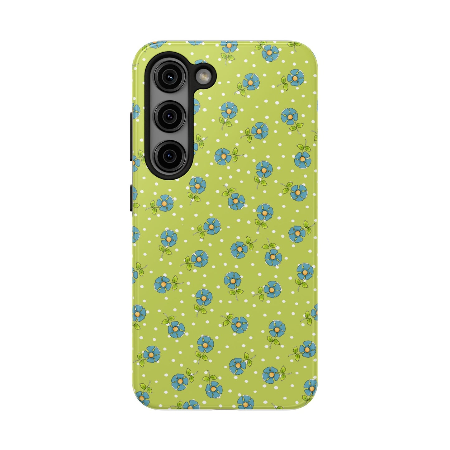 Daisy Dots Green Phone Case