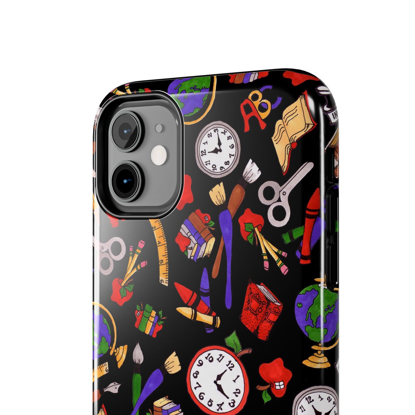 School Stuff Black Phone Case