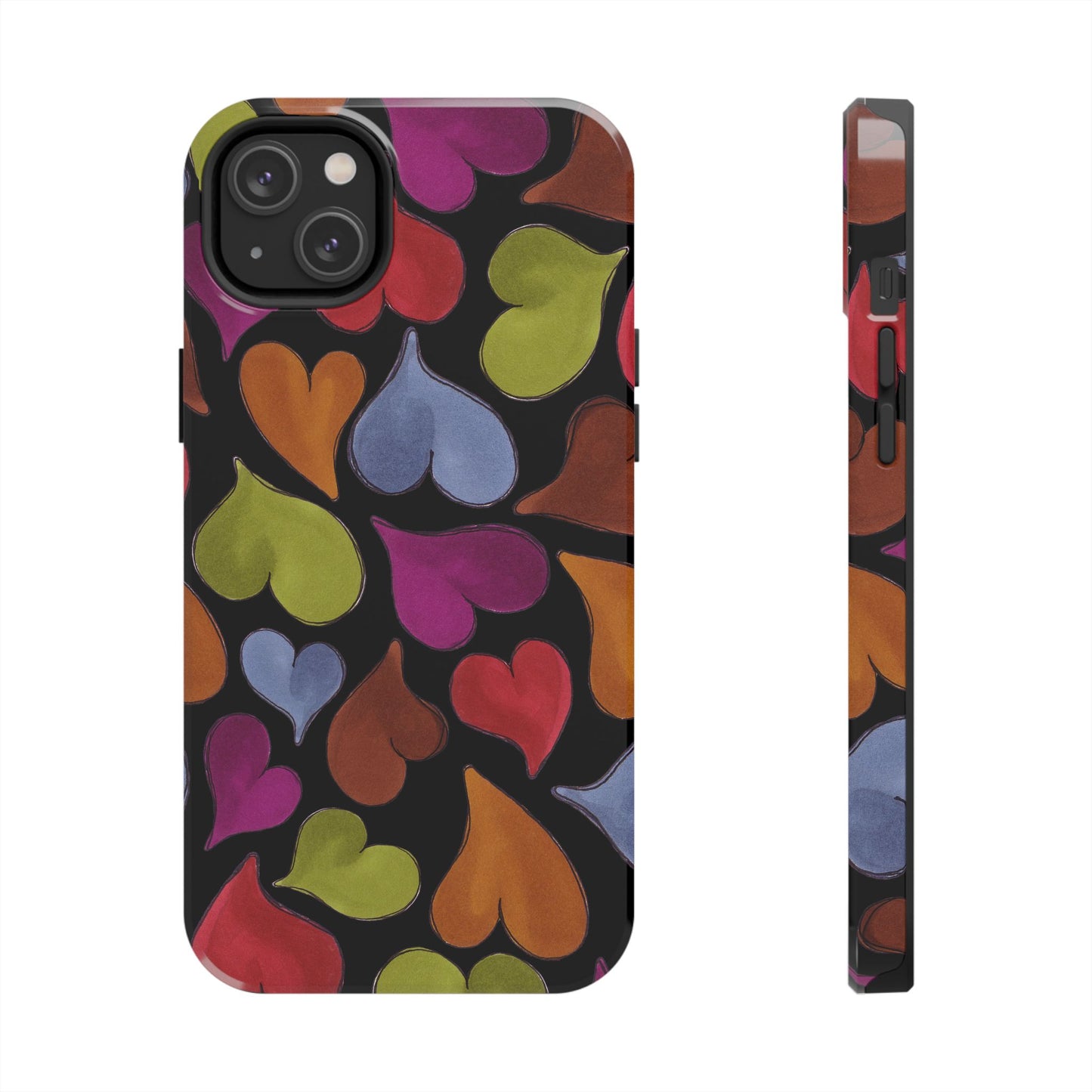 Big Hearted Black Phone Case