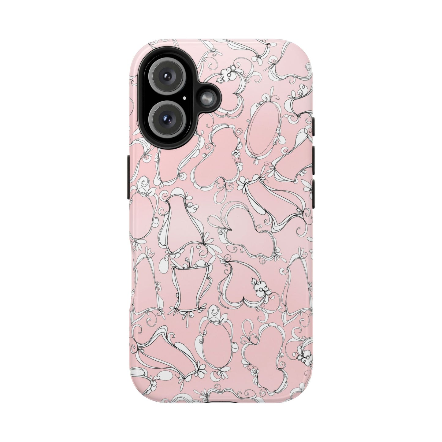 Fancy Frames Pink / White Phone Case