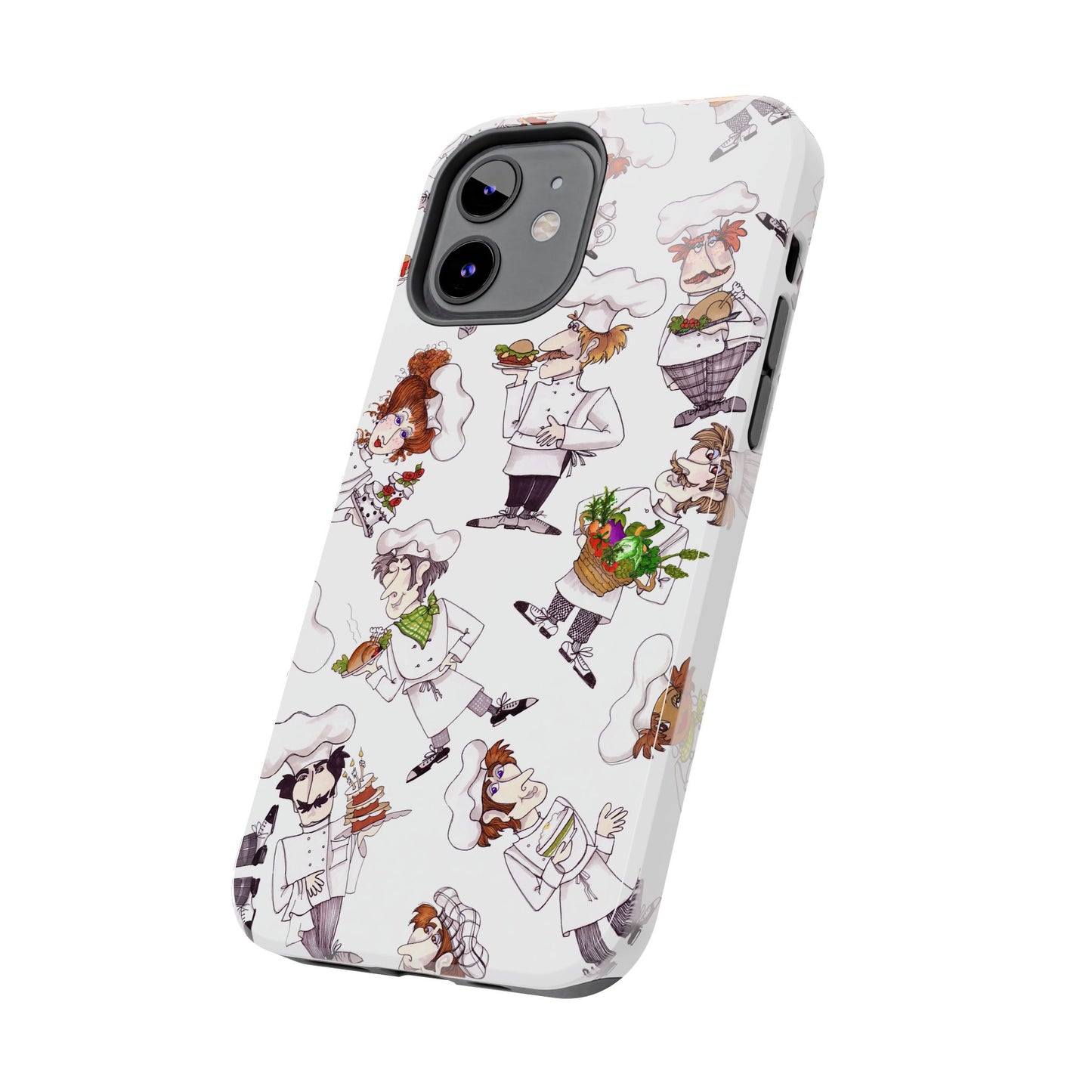 Tossed Chefs White Phone Case