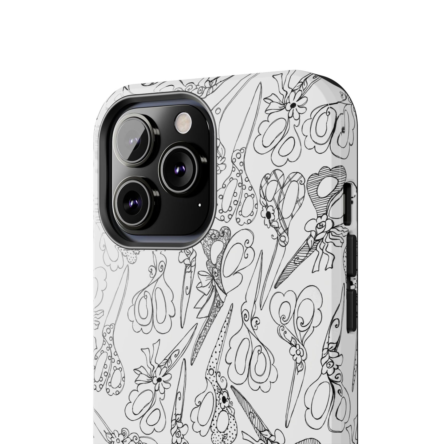 Scissor Blizzard White Phone Case