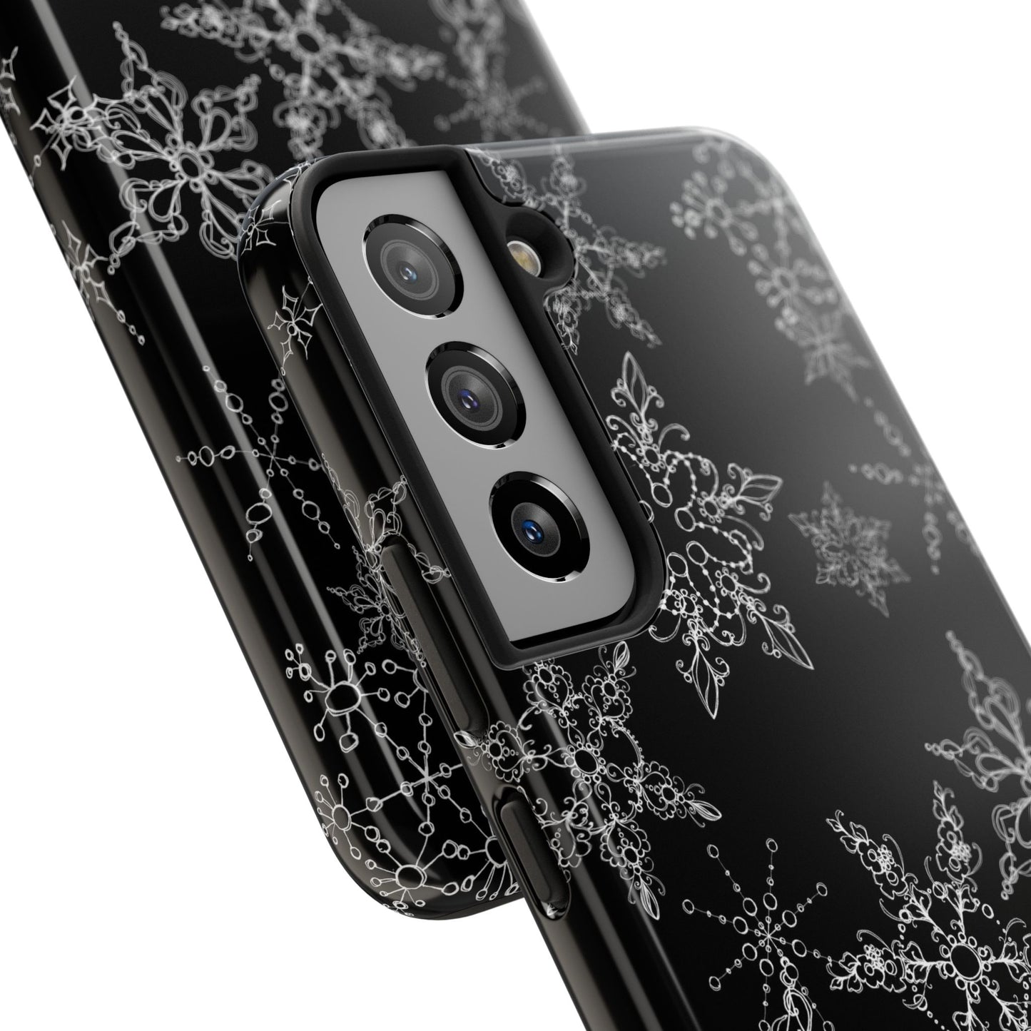 Random Flakes Black Phone Case