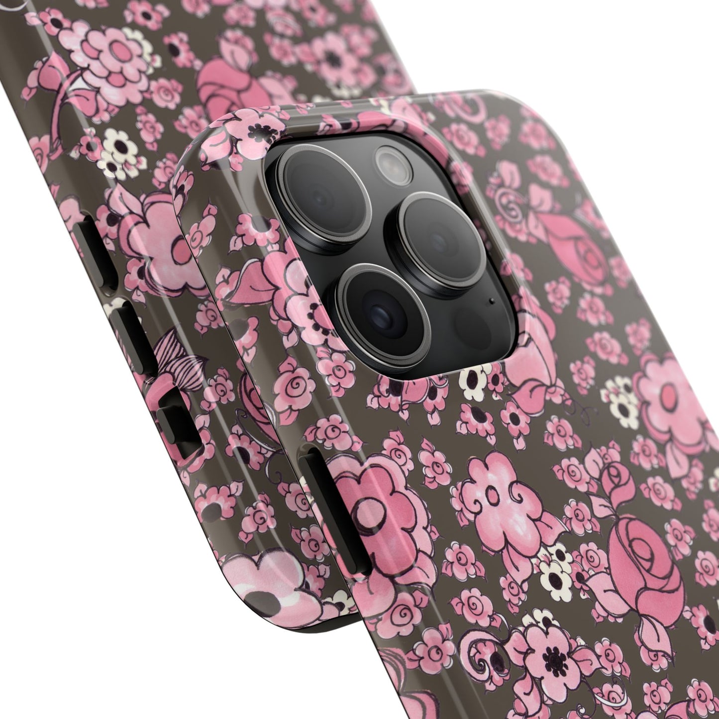 Profuse Posies Mocha Phone Case