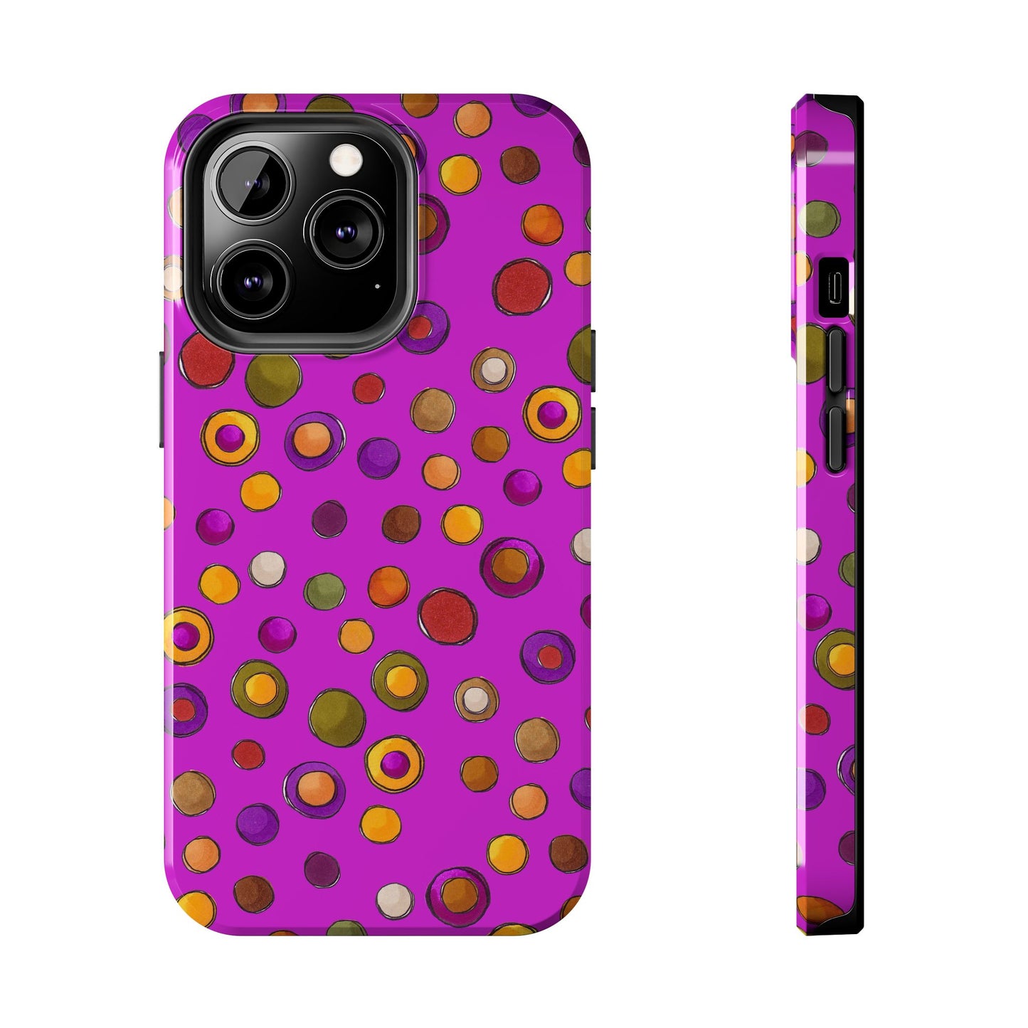 Double Dot Fuchsia Phone Case