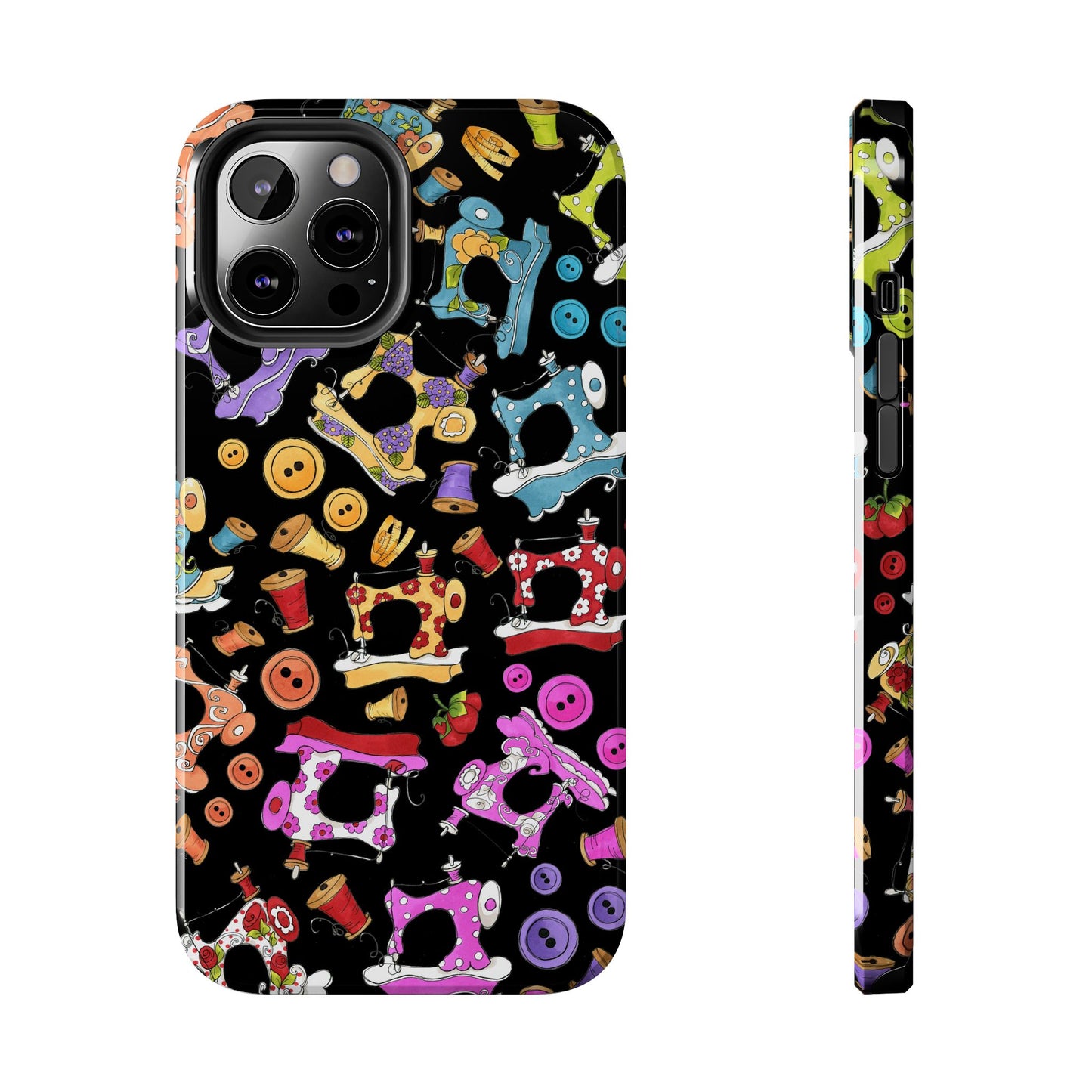 Sew Assorted Black Phone Case