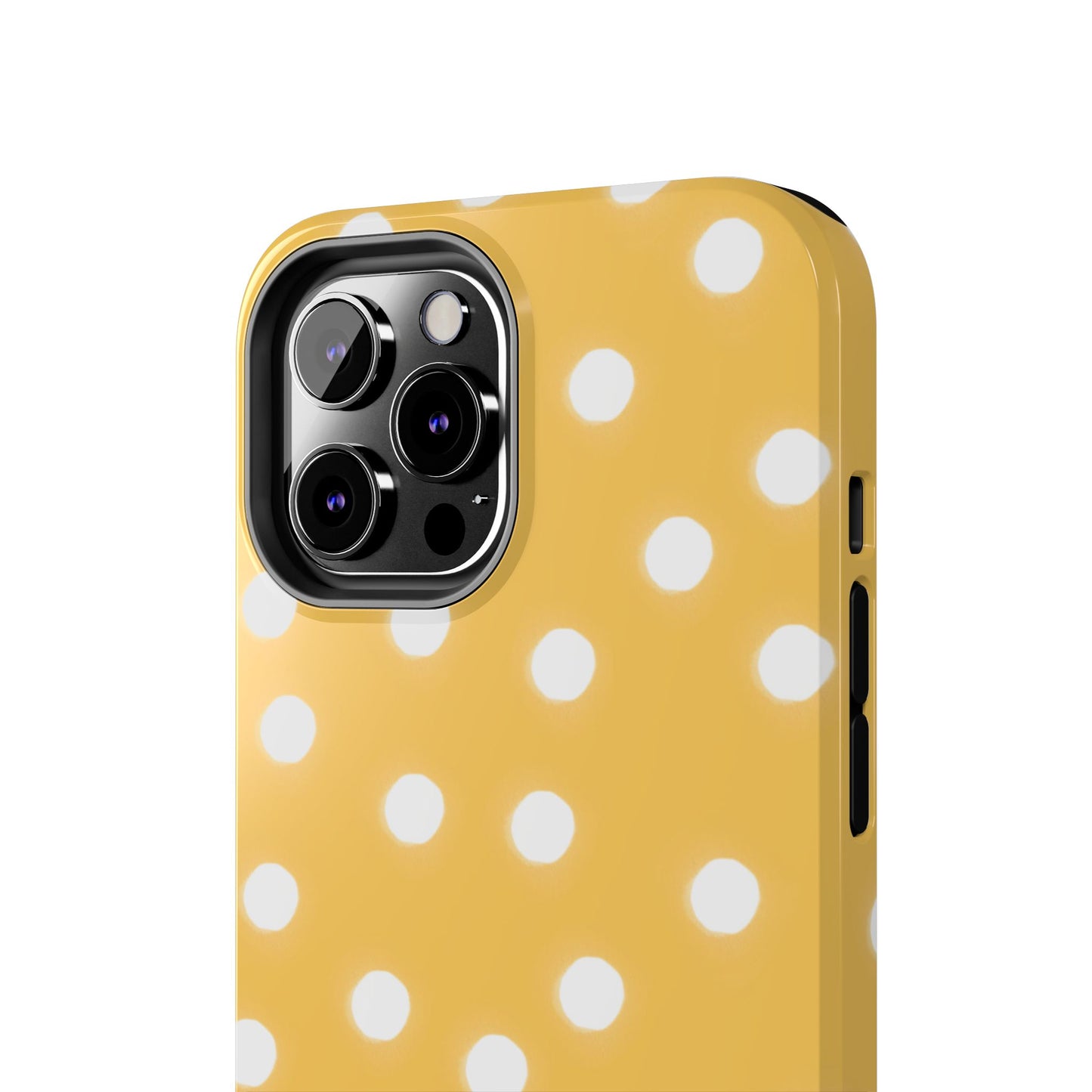 Jumbo Dots Yellow / White Phone Case