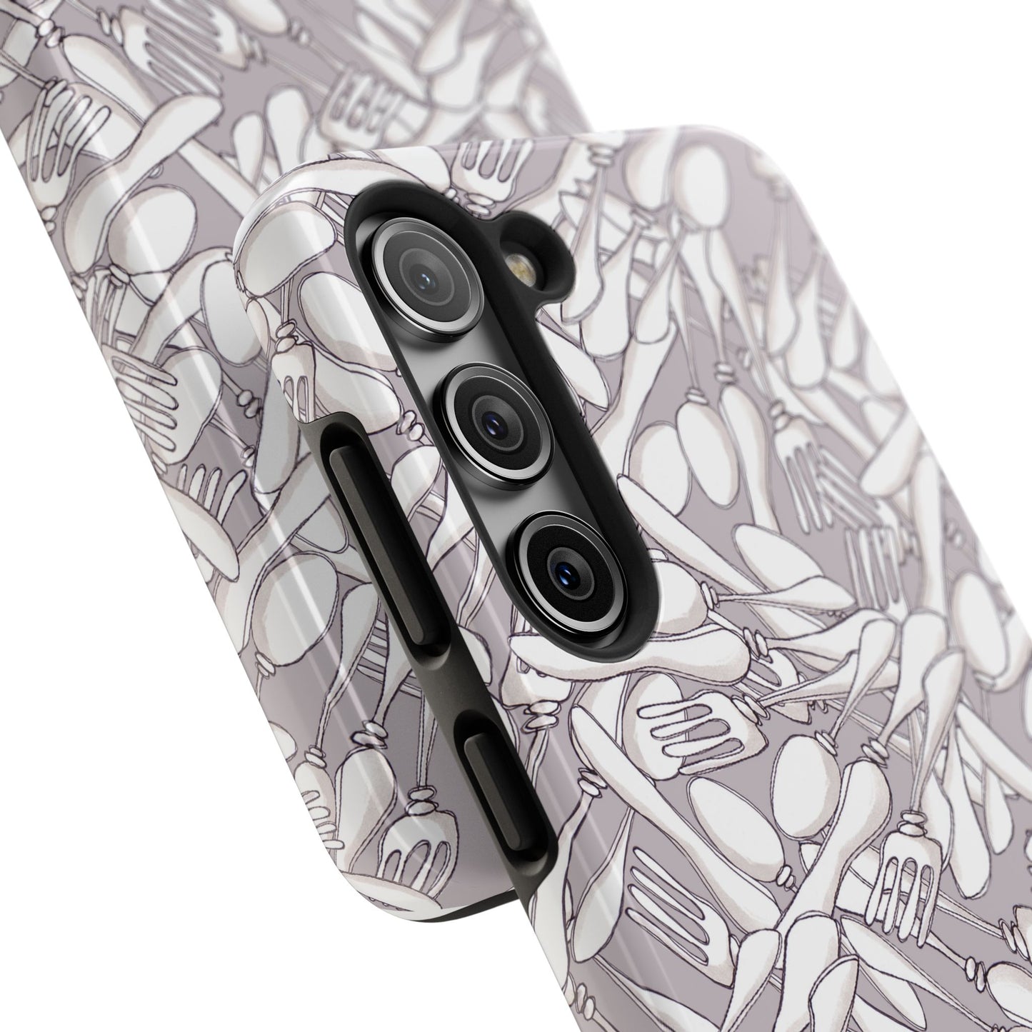 Silverware Wars Silver Phone Case