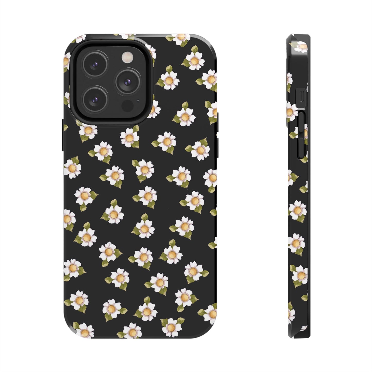 Daisies Black Phone Case