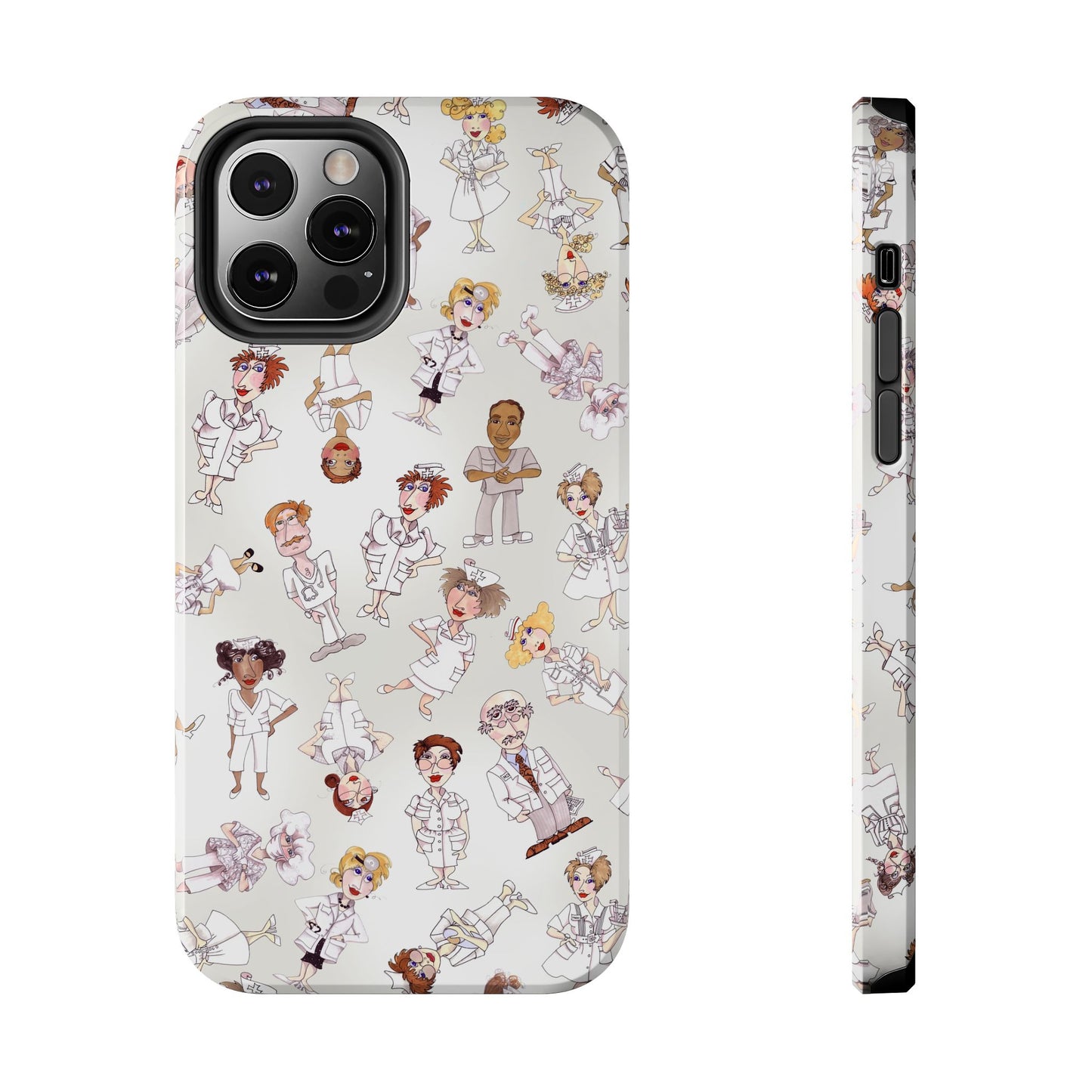 Tossed Nurses Gray Phone Case