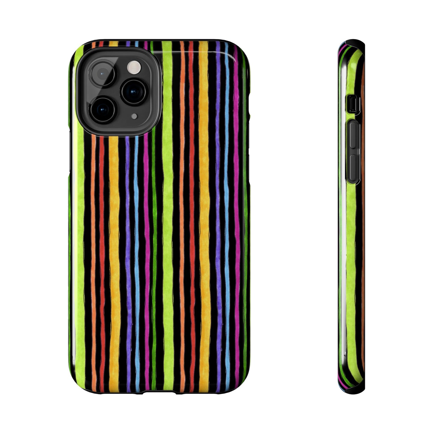 Stripe Fancy Black Phone Case