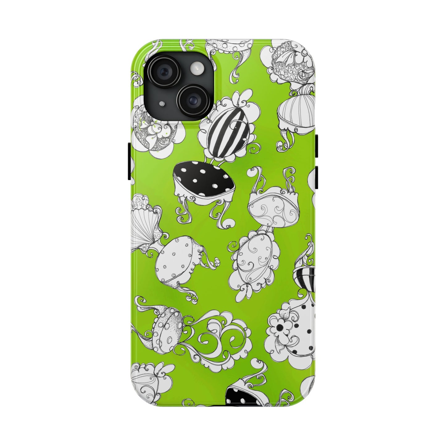 Bistro Chairs Lime Phone Case