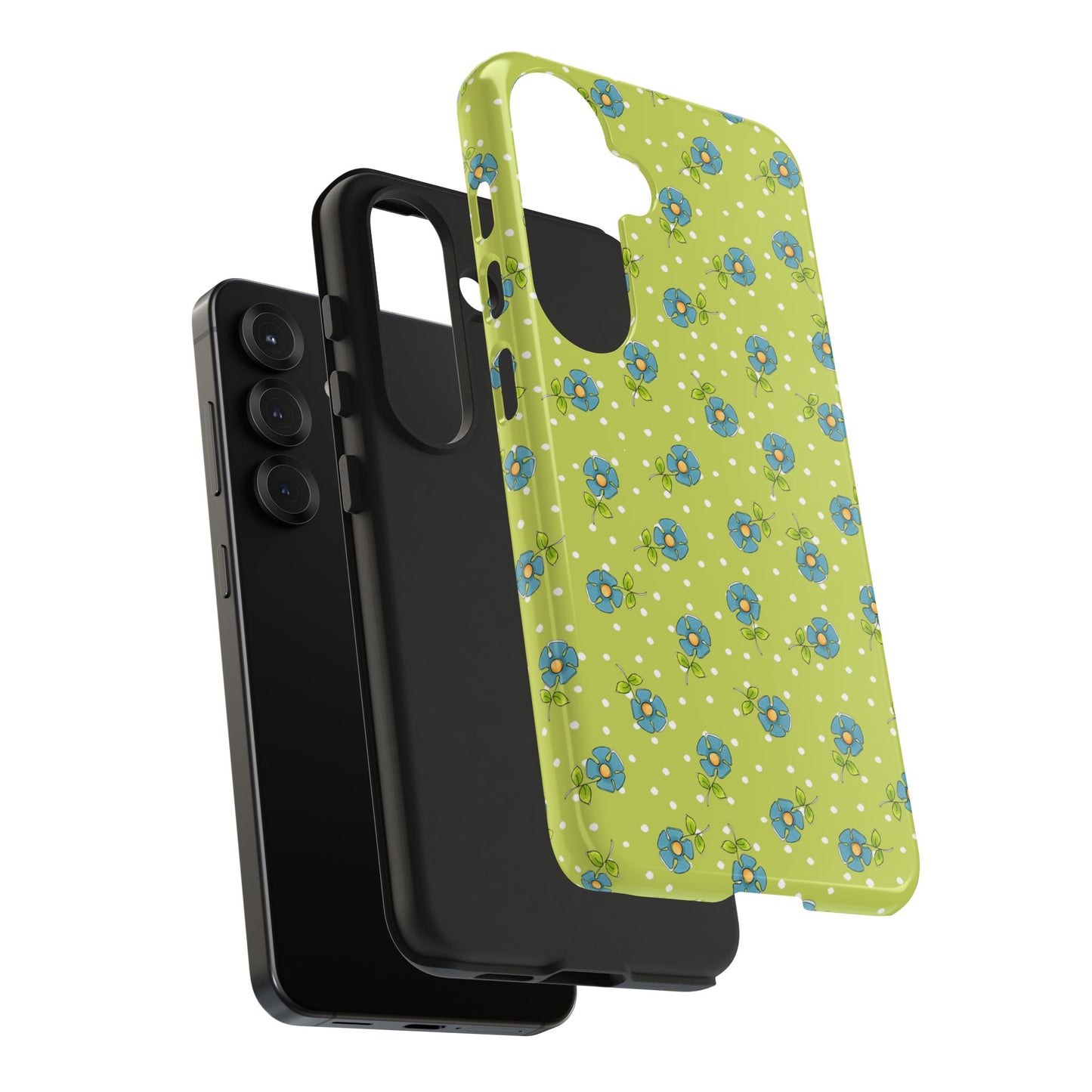 Daisy Dots Green Phone Case