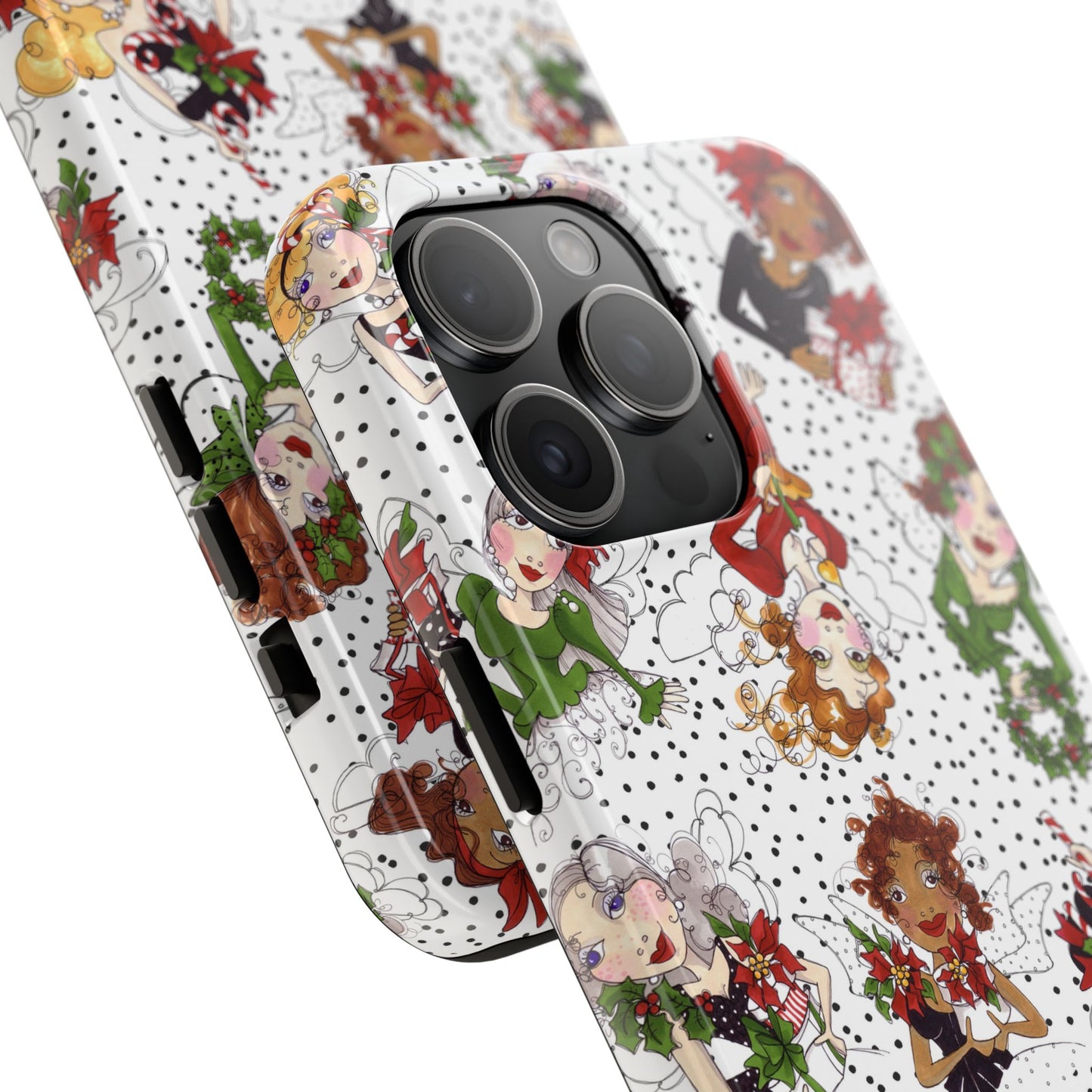 Fairy Toss White / Black Phone Case