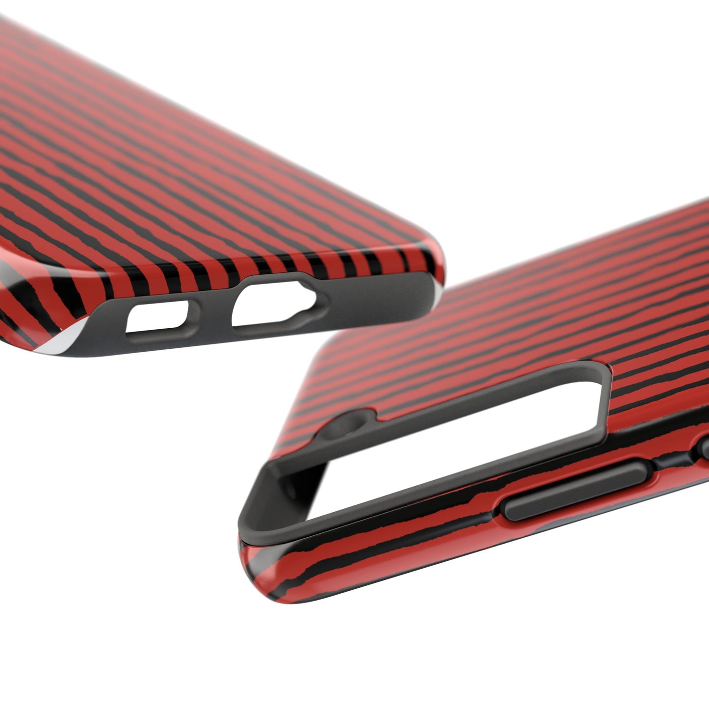 Sorta Stripe Red / Black Phone Case
