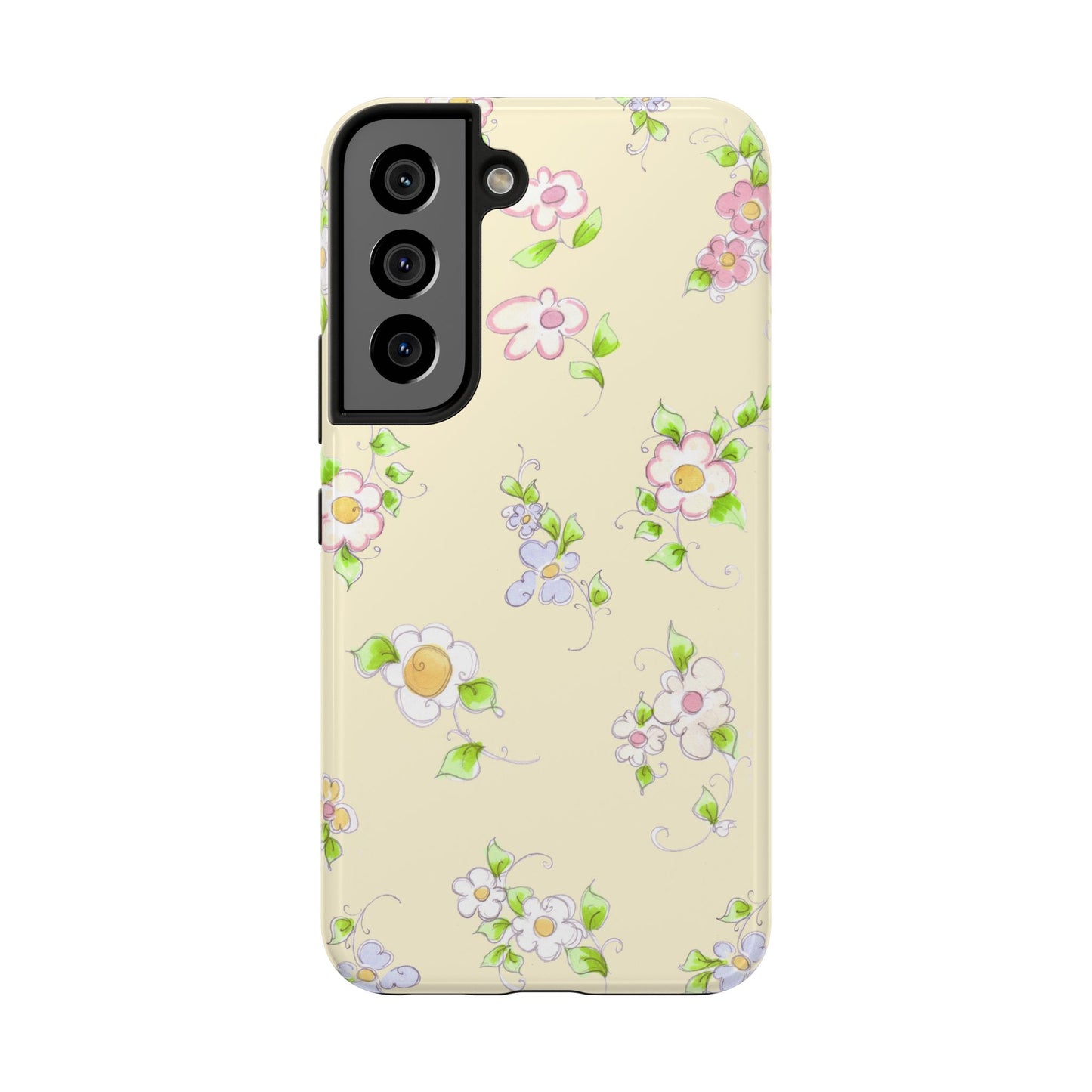 Precious Posies Yellow Phone Case