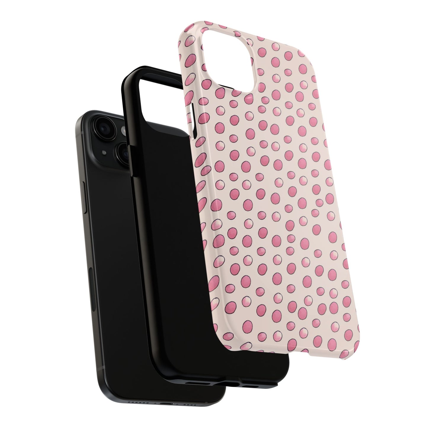 Egg Dots Vanilla / Pink Phone Case