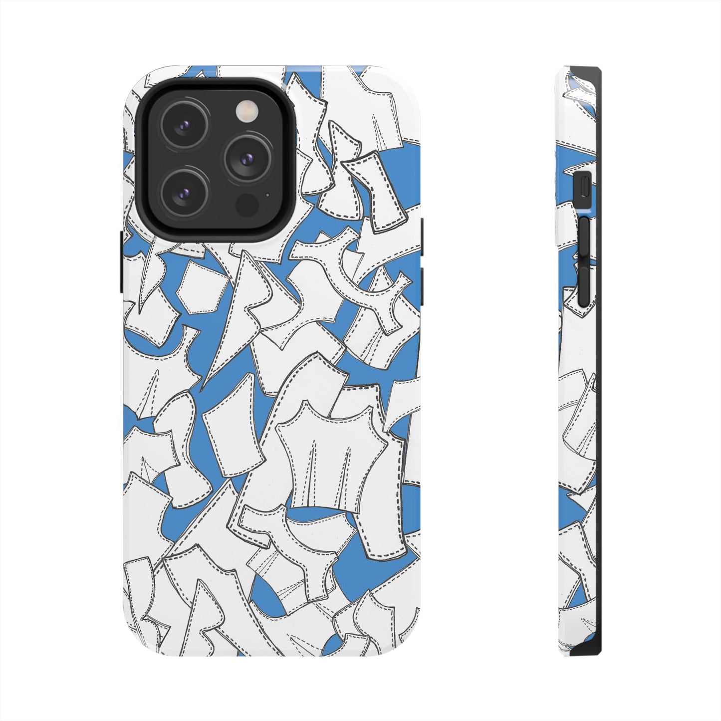 Pattern Pieces Turquoise Phone Case