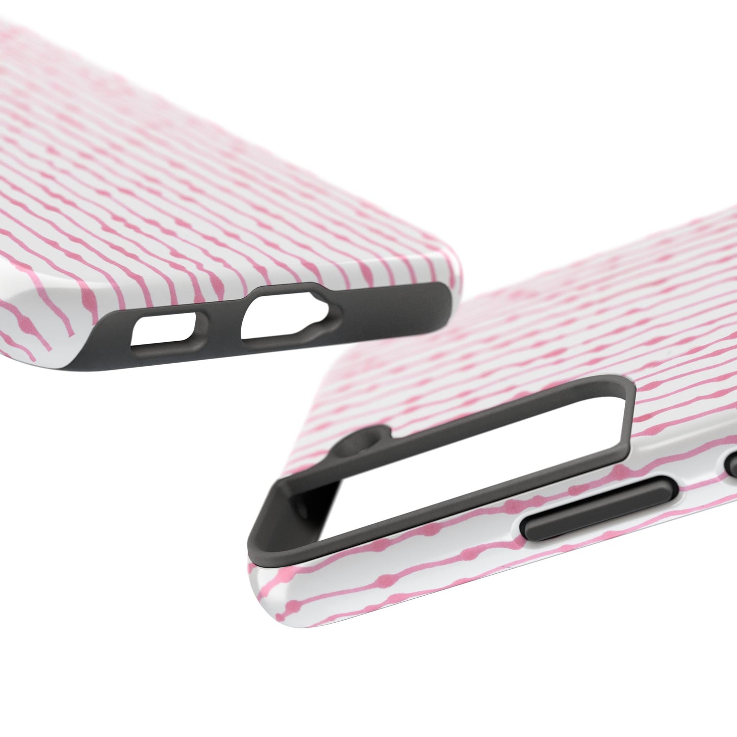 Faux Seersucker White / Pink Phone Case