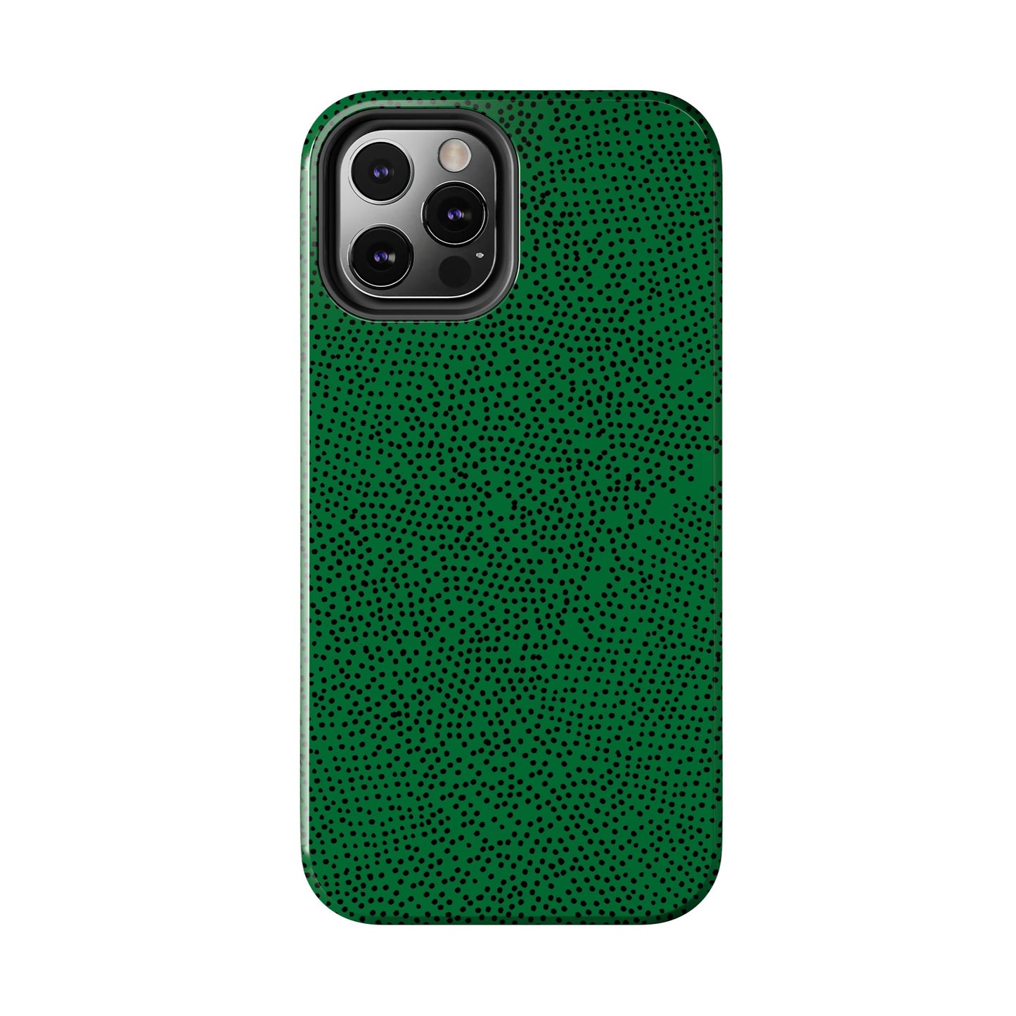 Mini Dot Green / Black Phone Case