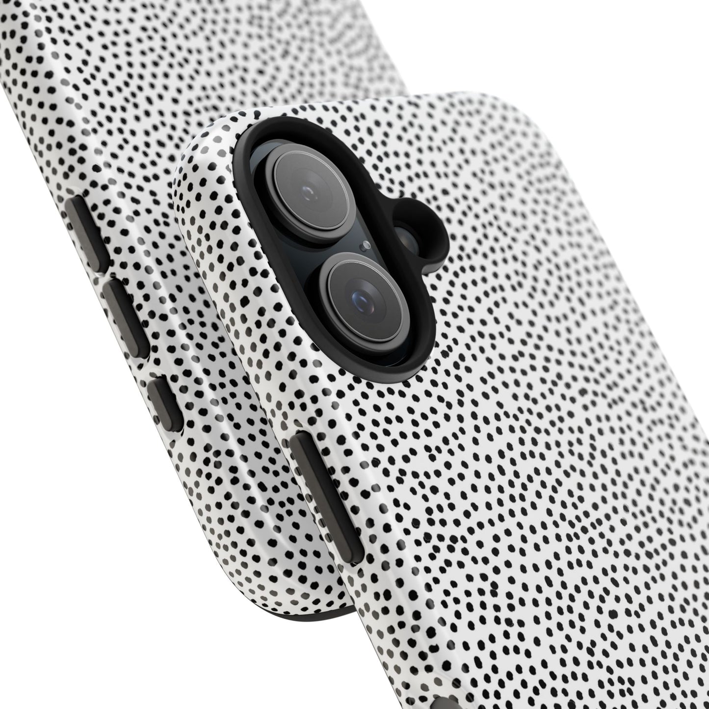 Baby Dots White / Black Phone Case