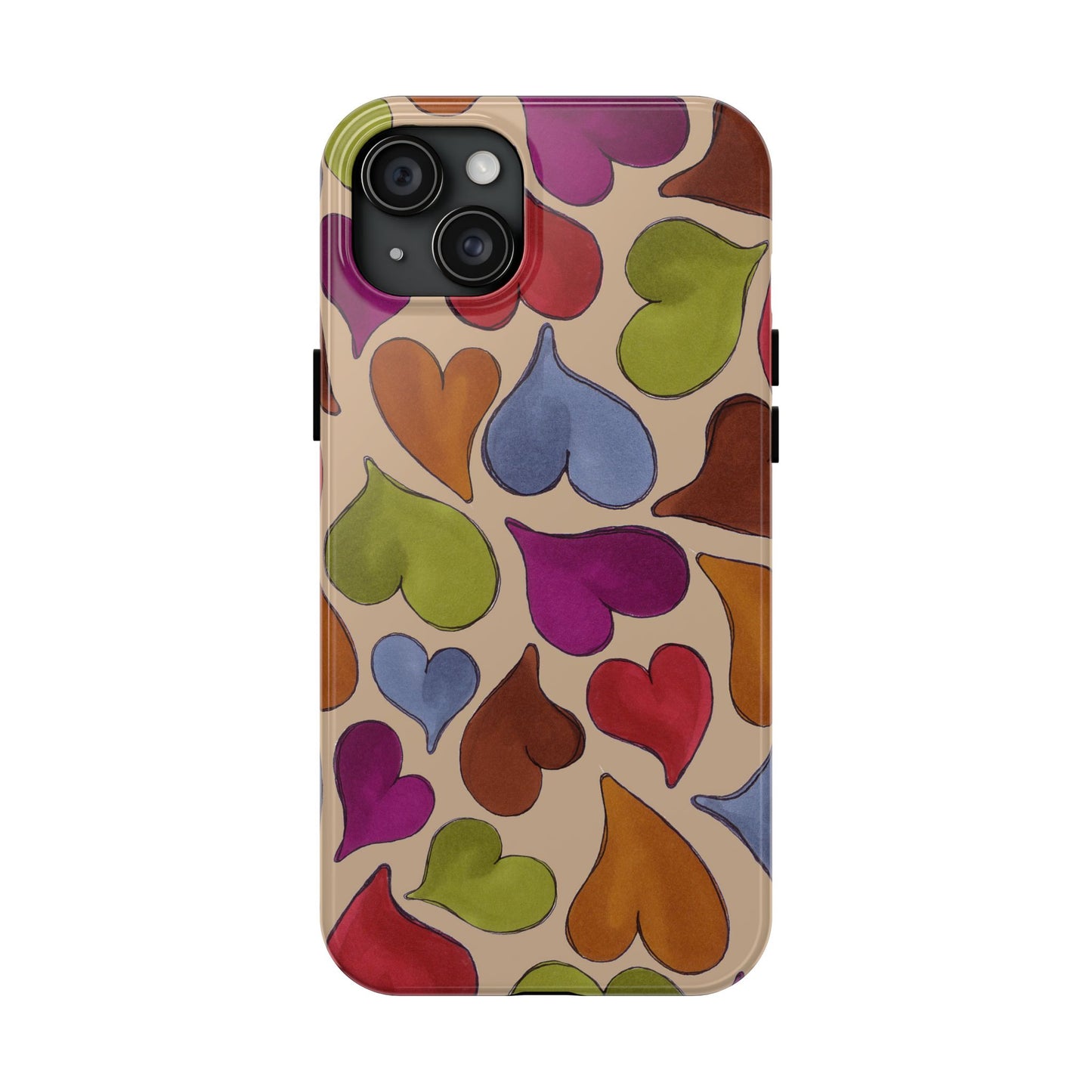 Big Hearted Khaki Phone Case