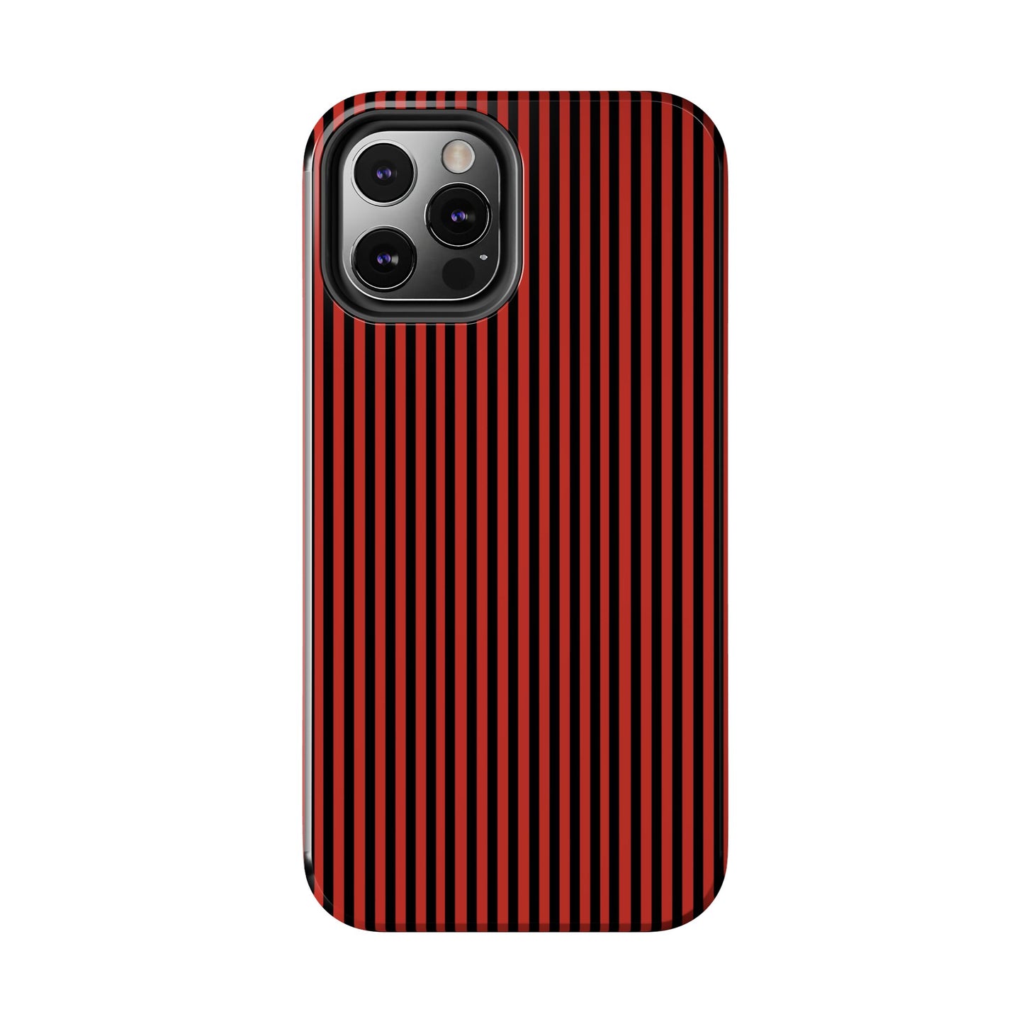 Stripe Red / Black Phone Case