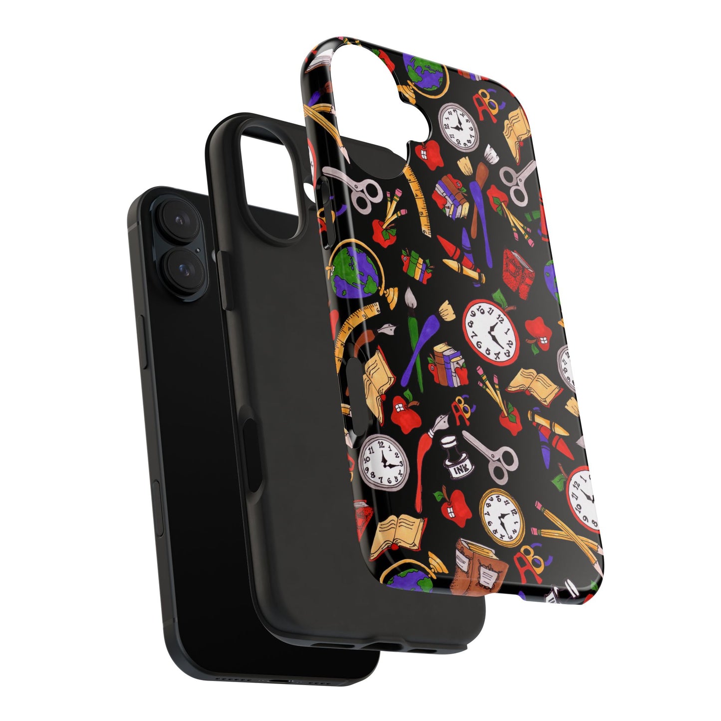 School Stuff Black Phone Case