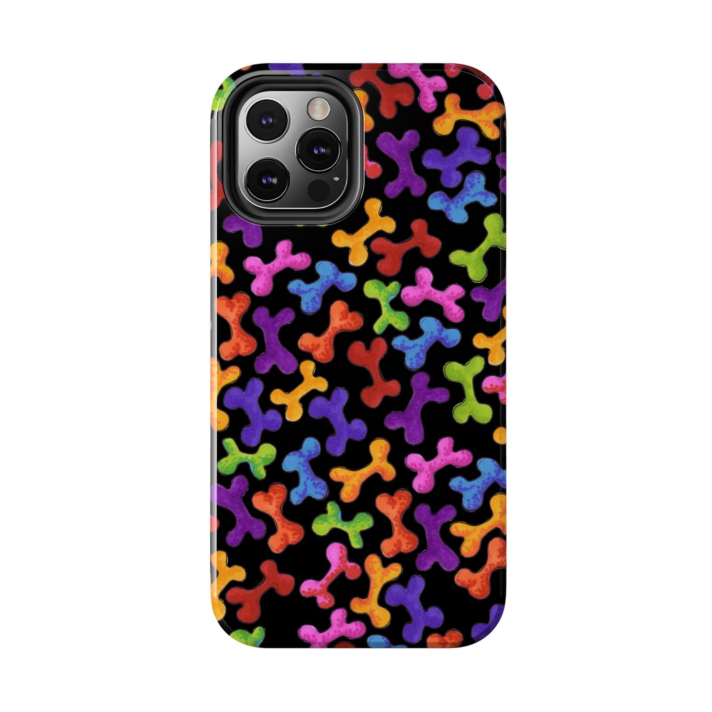 Fancy Bones Black / Multi Phone Case