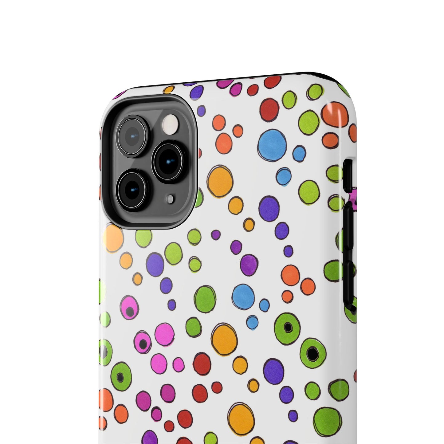 Dog Dots White / Multi Phone Case
