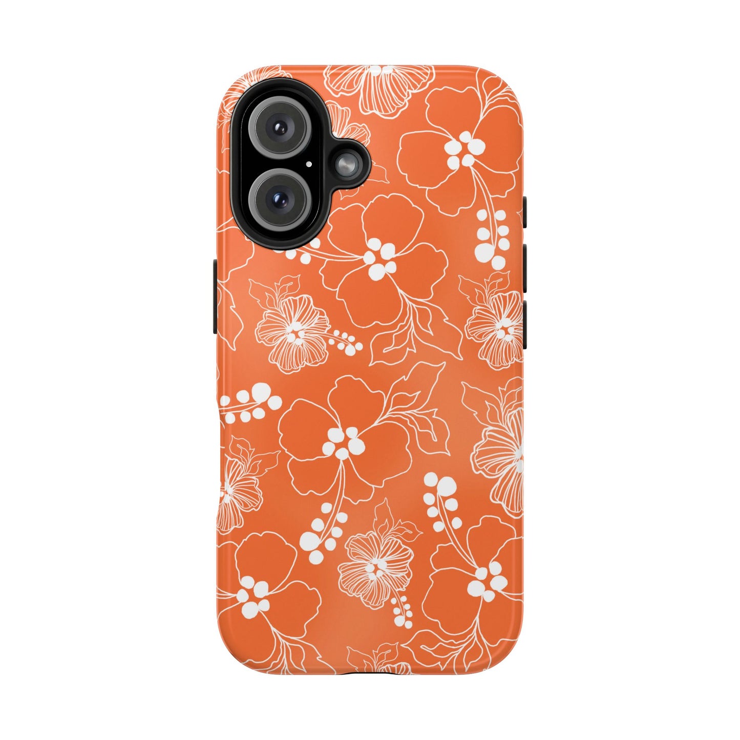 Lacey Hibiscus Coral Phone Case