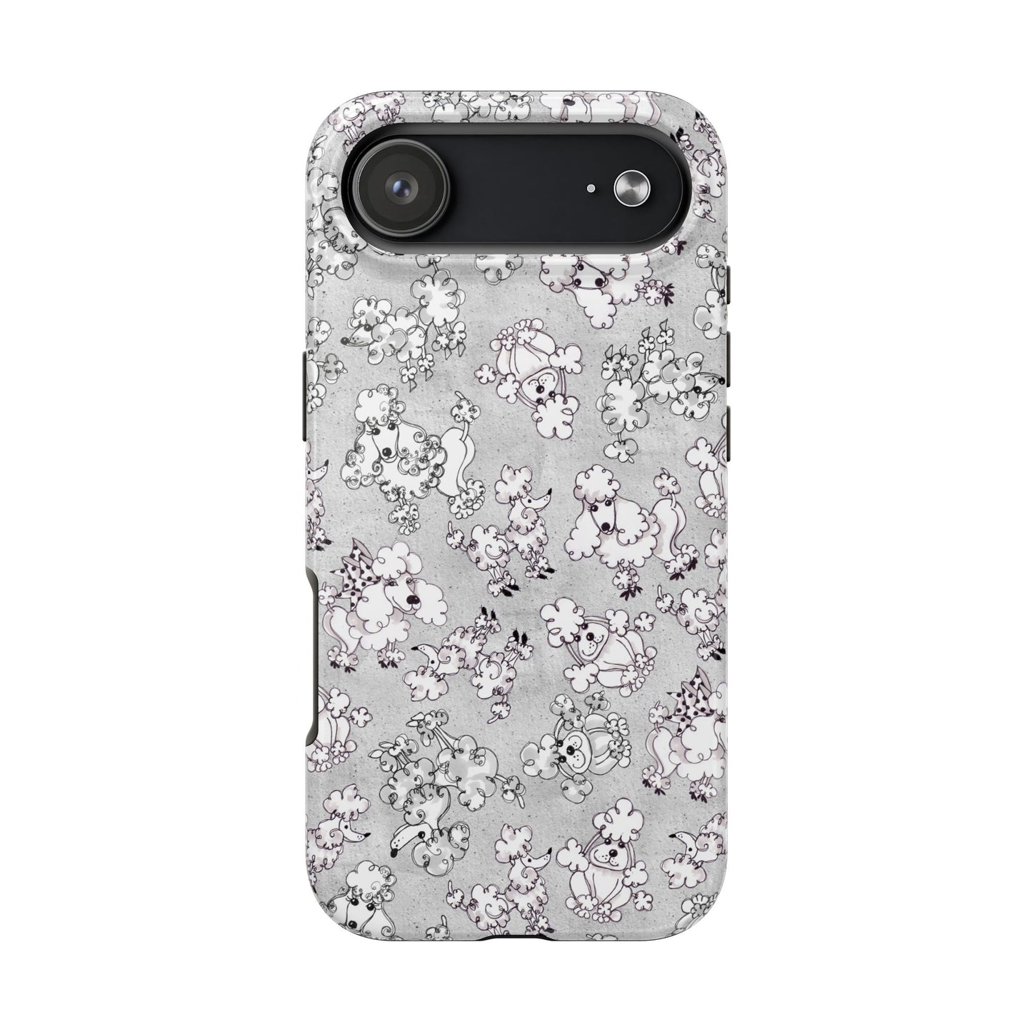 Paris Poodles Silver Phone Case