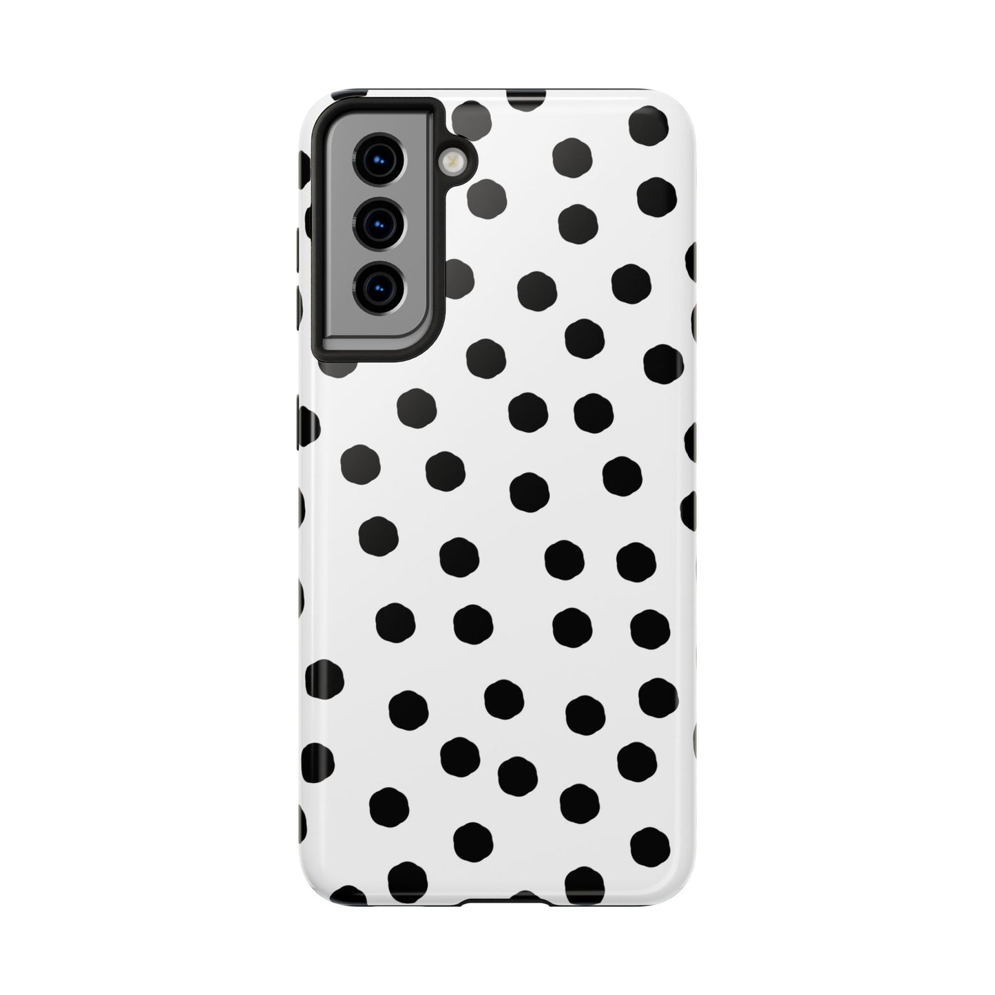 Jumbo Dots White / Black Phone Case
