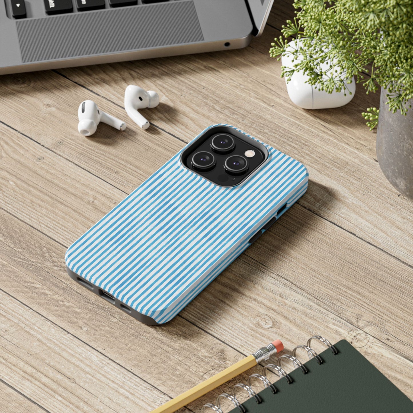 Lazy Stripe Turquoise Phone Case