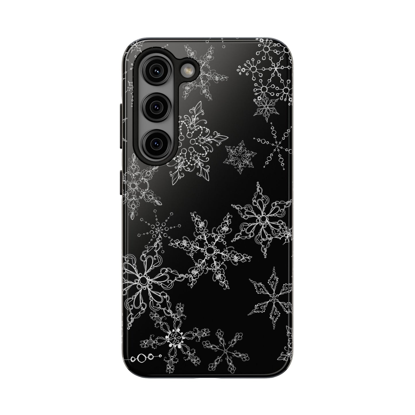 Random Flakes Black Phone Case
