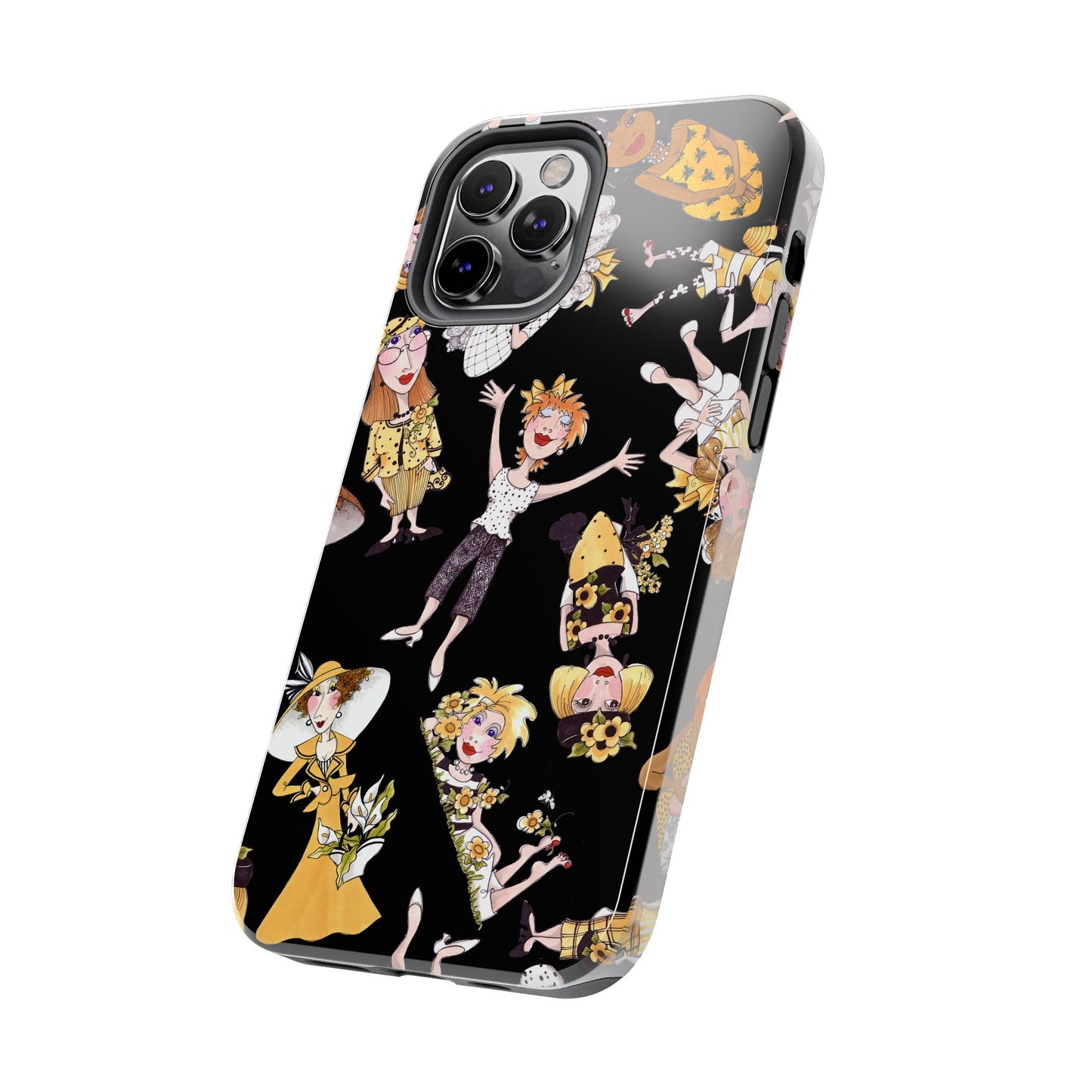 Bee Tossed Black Phone Case