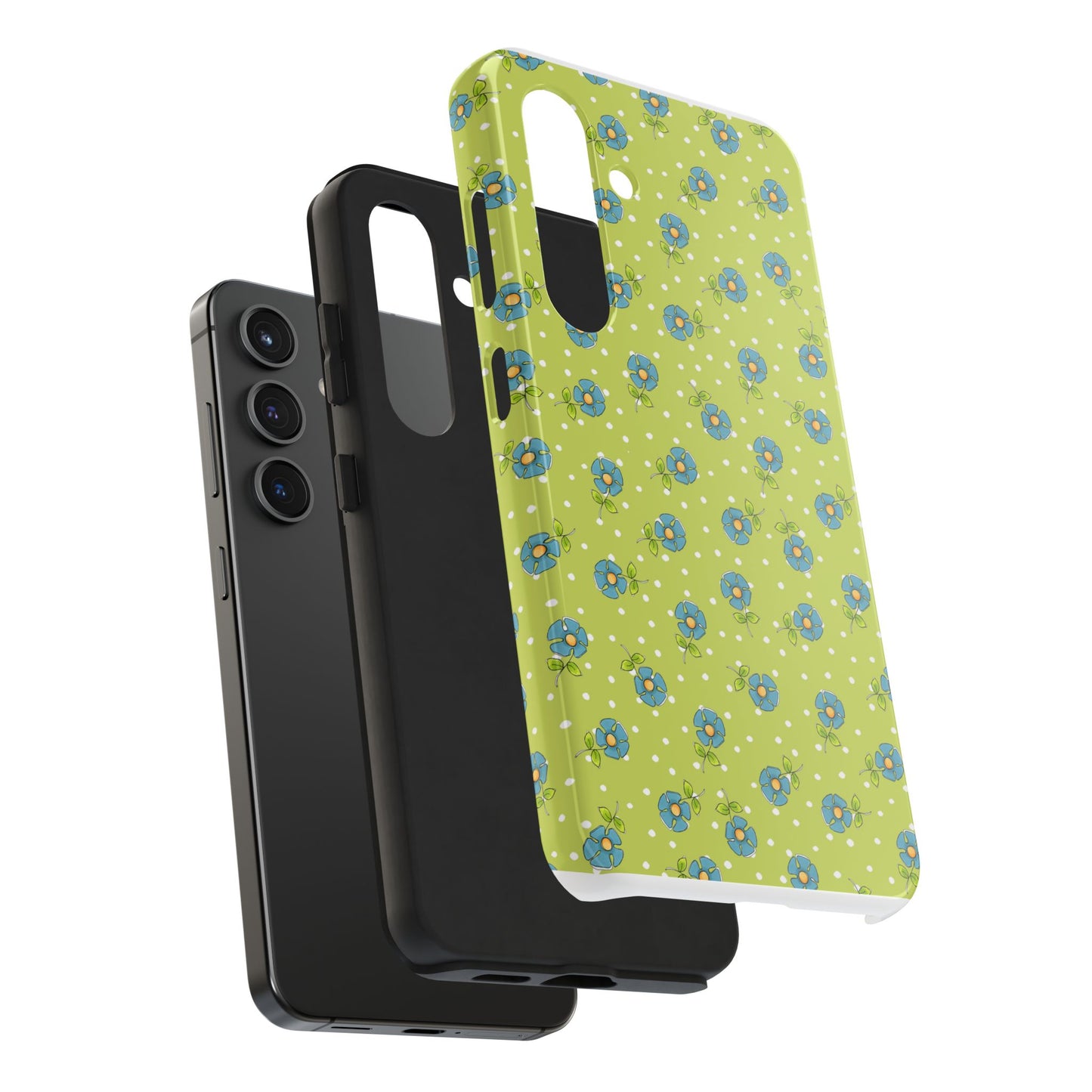 Daisy Dots Green Phone Case